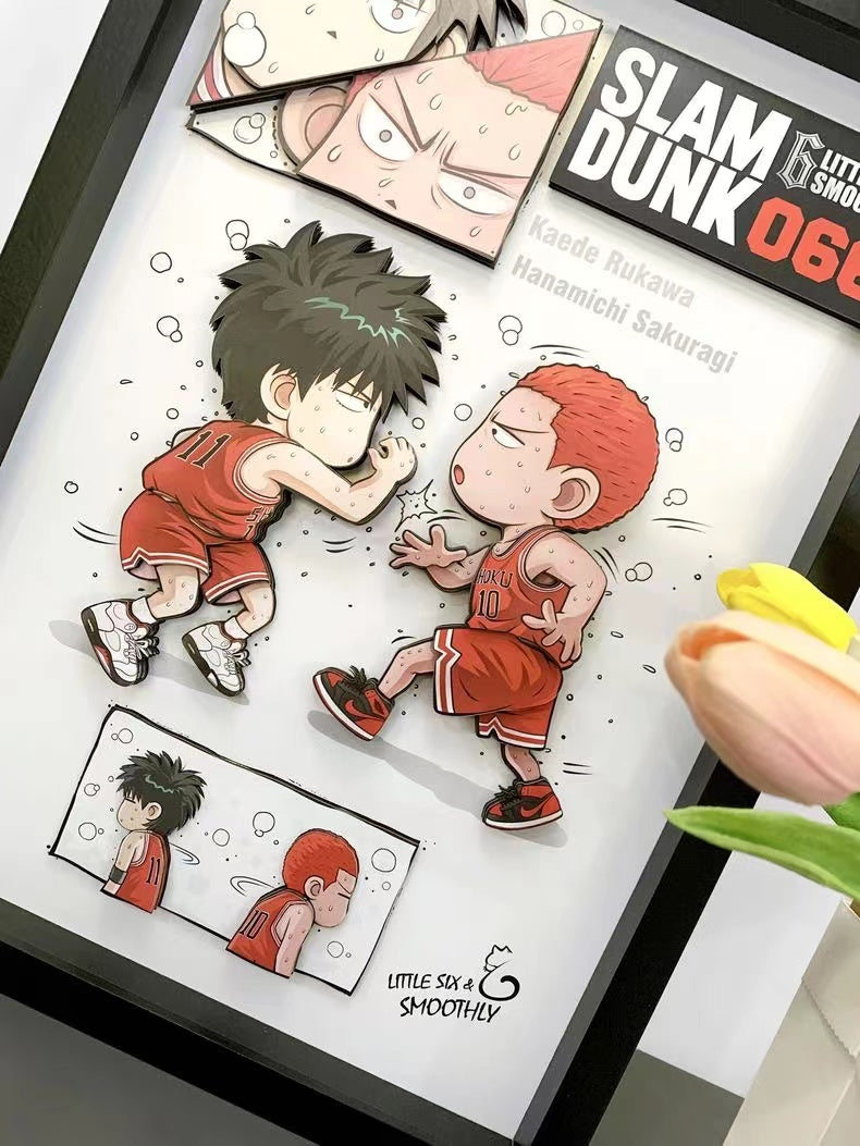 【In stock】Decorative Painting of Kaede Rukawa & Hanamichi Sakuragi-Slam Dunk-momo Studio