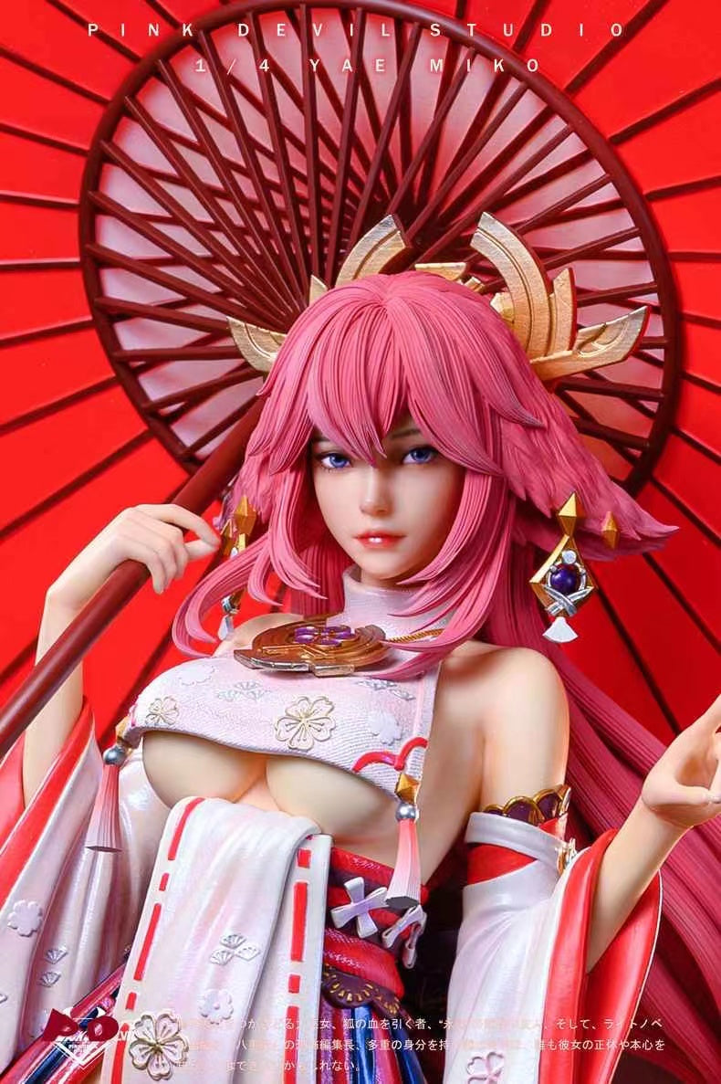 【Pre-sale】1/4 Scale Yae Miko-Genshin Impact-Pink Devil Studio
