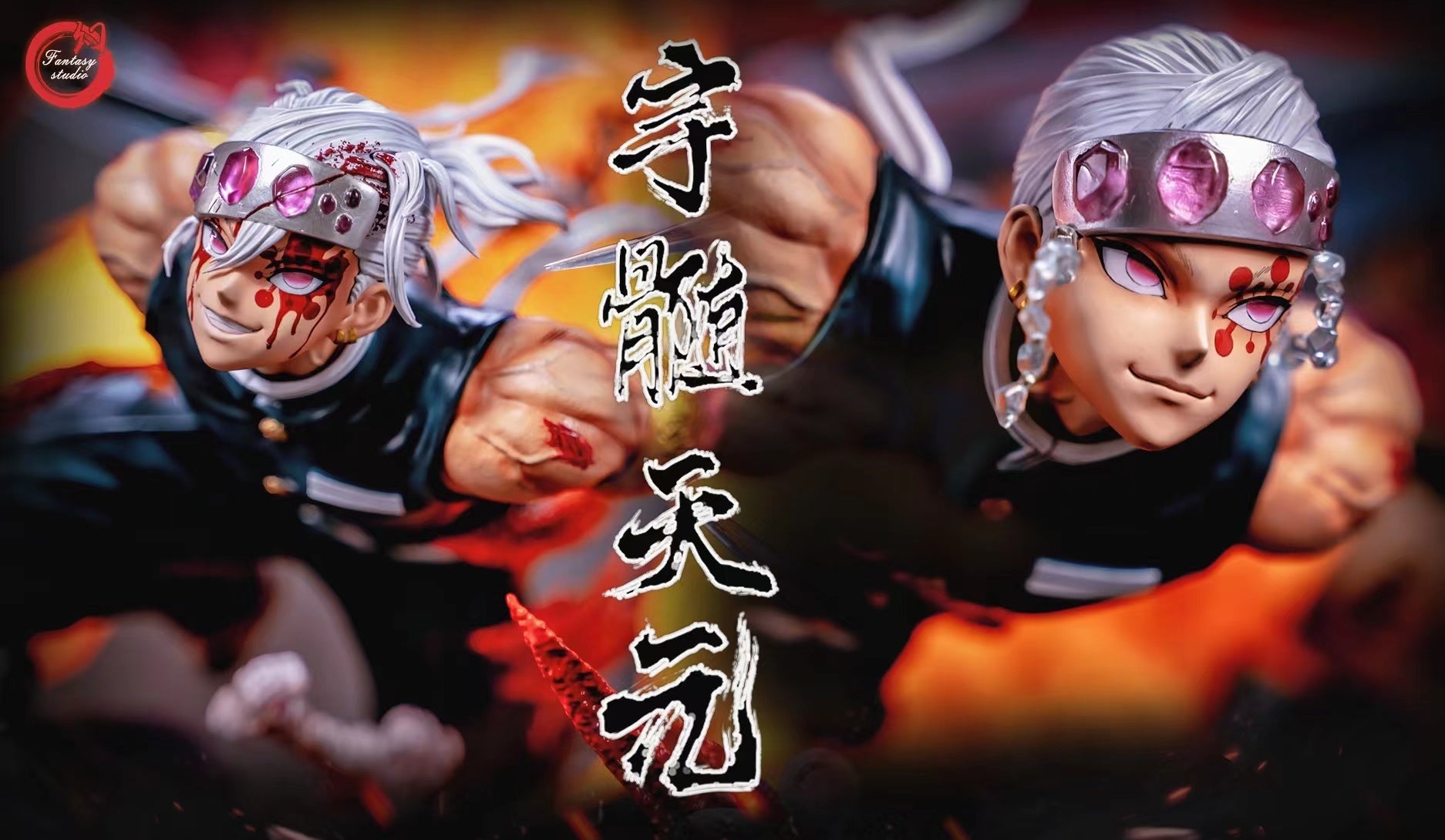 【In stock】1/6 Scale Sound Hashira Tengen Uzui with LED-Fantasy Studio