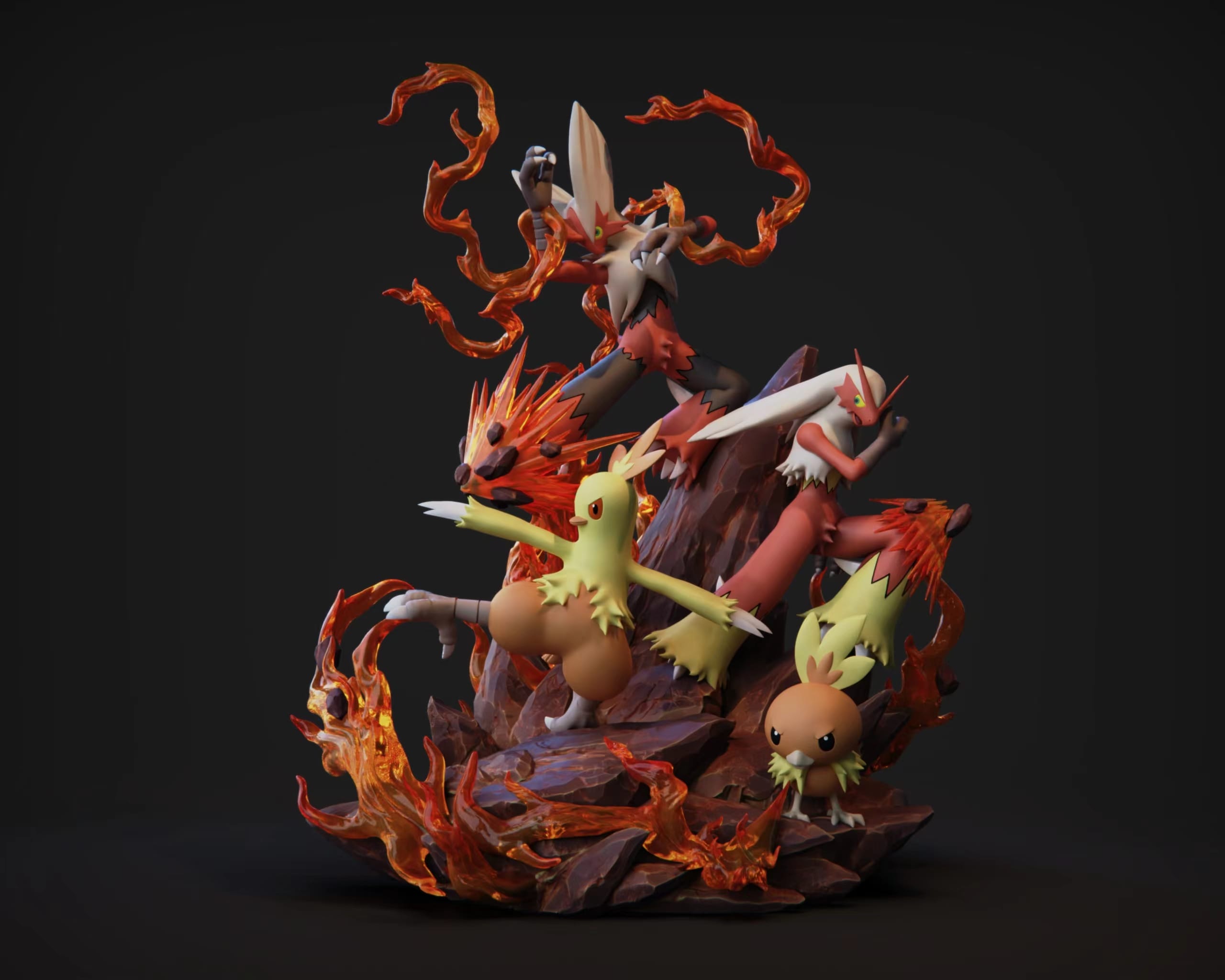 【Pre-sale】Blaziken Evolutio-Pokemon-Sky Top Studio