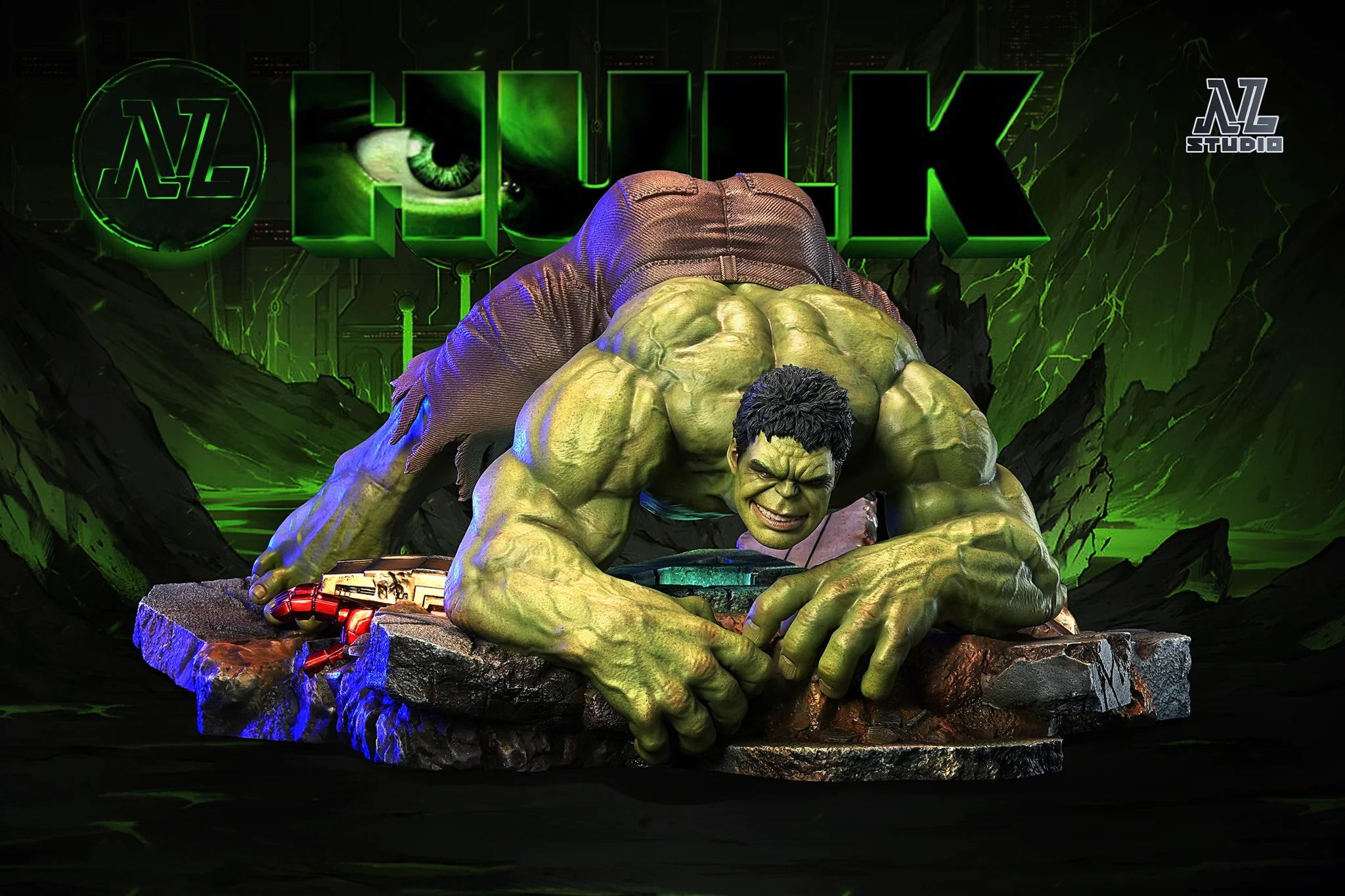 【Sold out】1/6 & 1/4 Scale Jack-O Green beast with LED - MARVEL Resin Statue - NL Studios