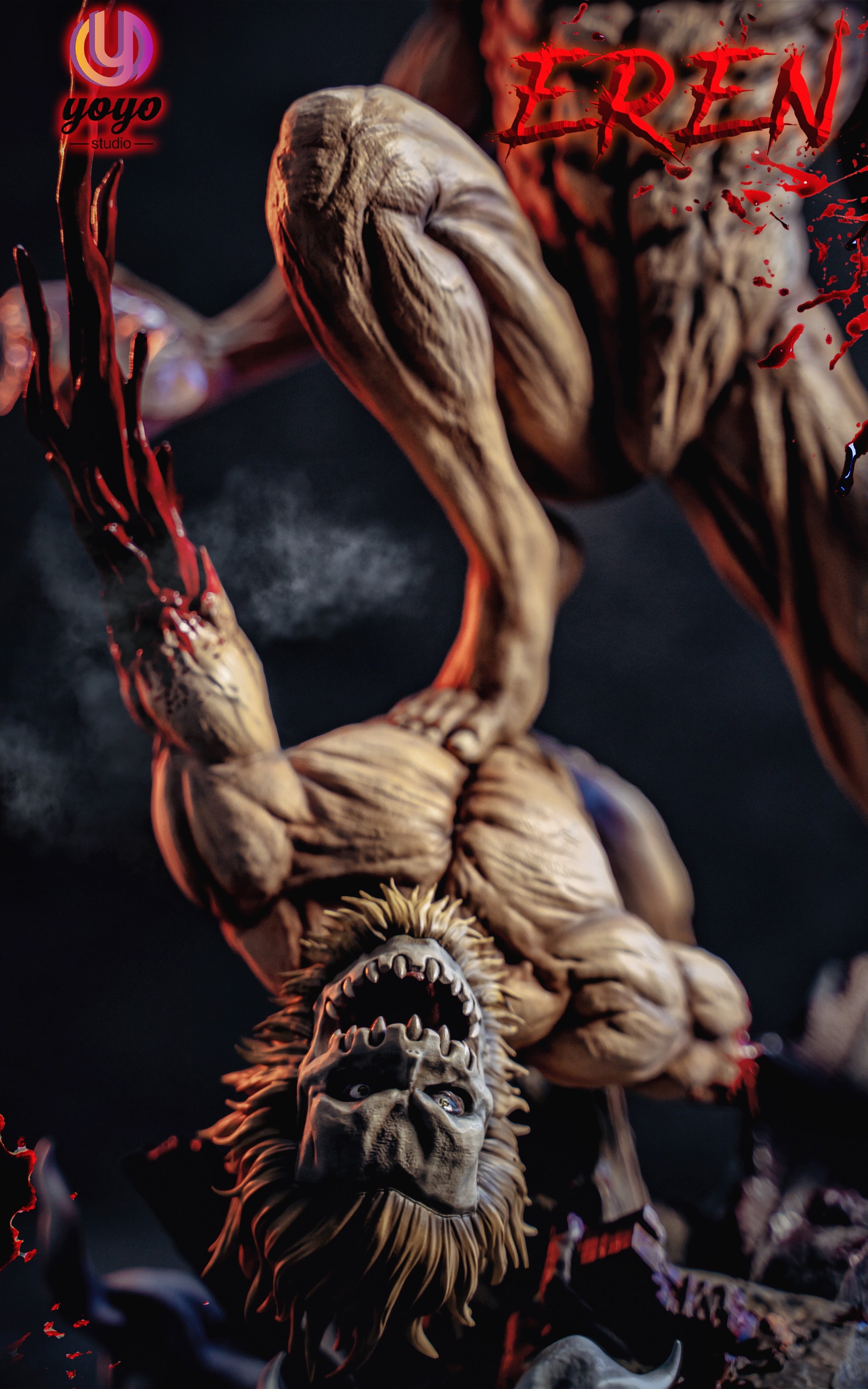 【Few left】Eren Jaeger-The Attack Titan statue-Attack on Titan-YOYO Studio