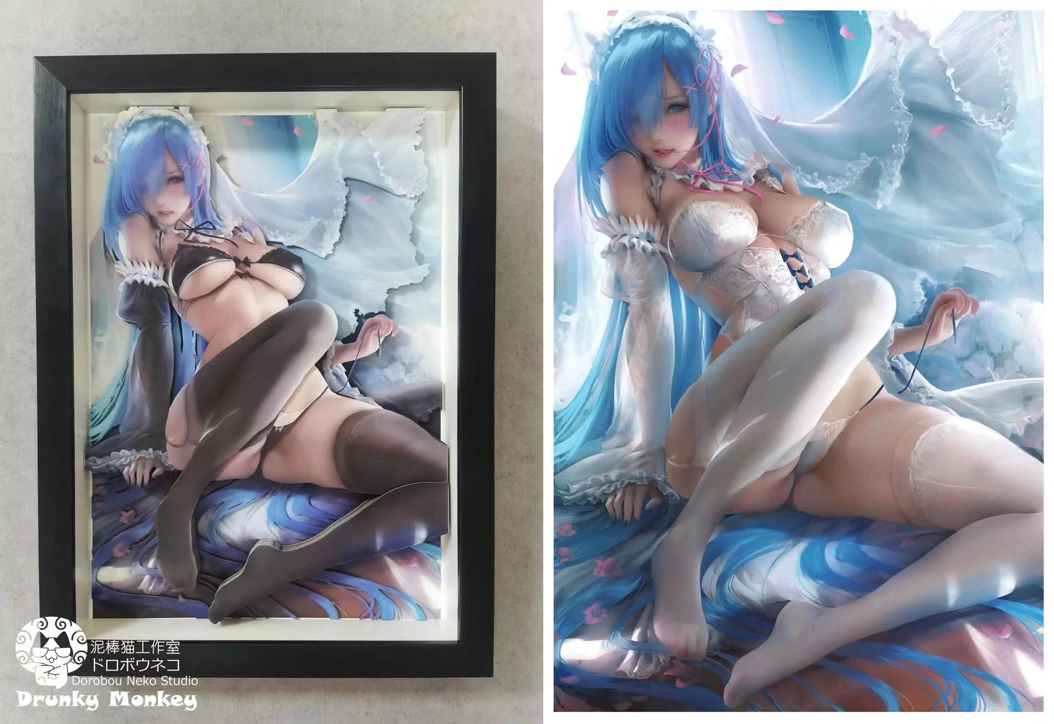 【Pre-sale】Rem 3D Decoration Painting-Re:Starting Life From Zero in a Different World-Dorobou Neko Studio