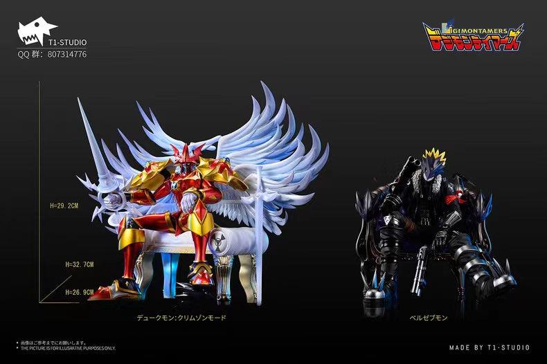 【Pre-sale】Sitting Dukemon: Crimson Mode-Digimon Adventure-T1 Studio