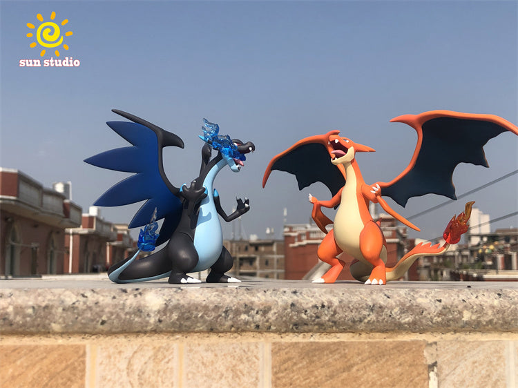 【Pre-sale】1/20 Scale World Zukan Charizard X & Charizard Y-Pokemon-sun Studio