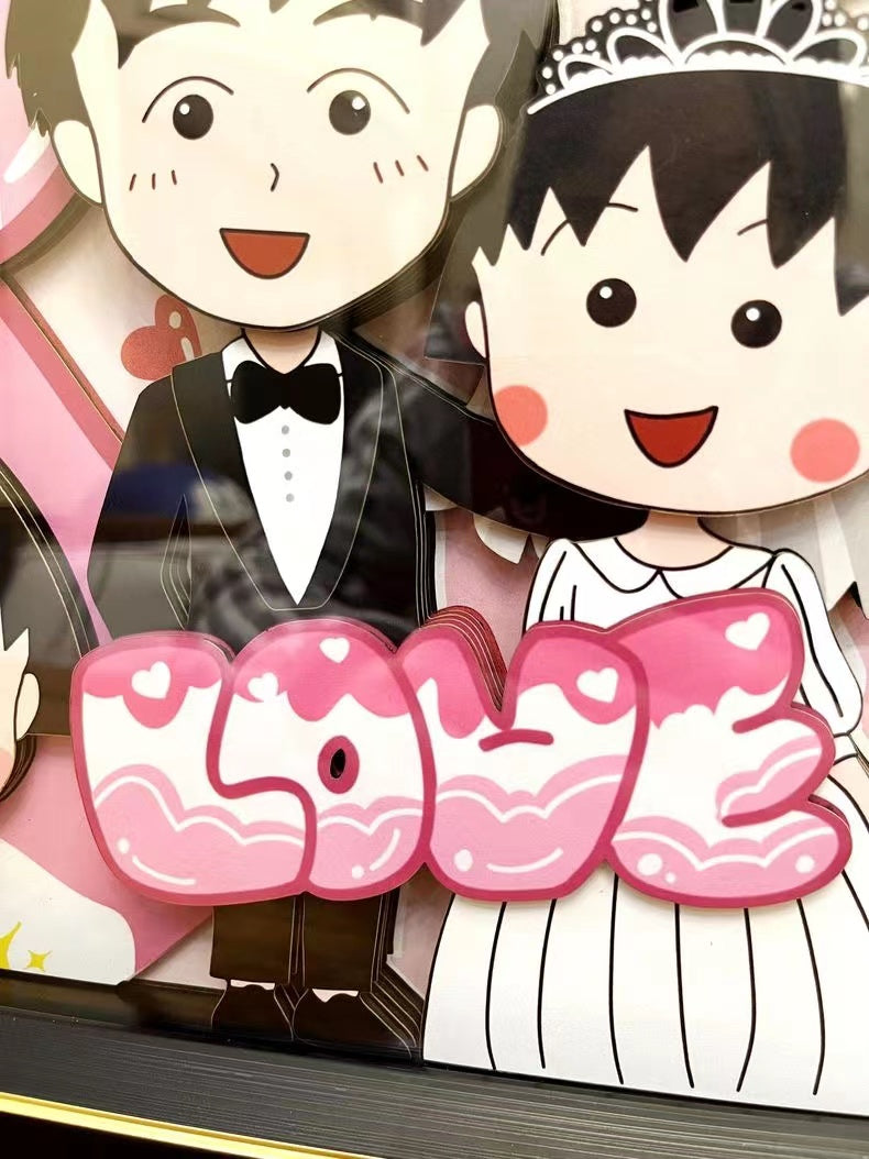 【In Stock】Decorative Paint of Wedding of さくらももこ-Chibi Maruko-chan-momo Studio