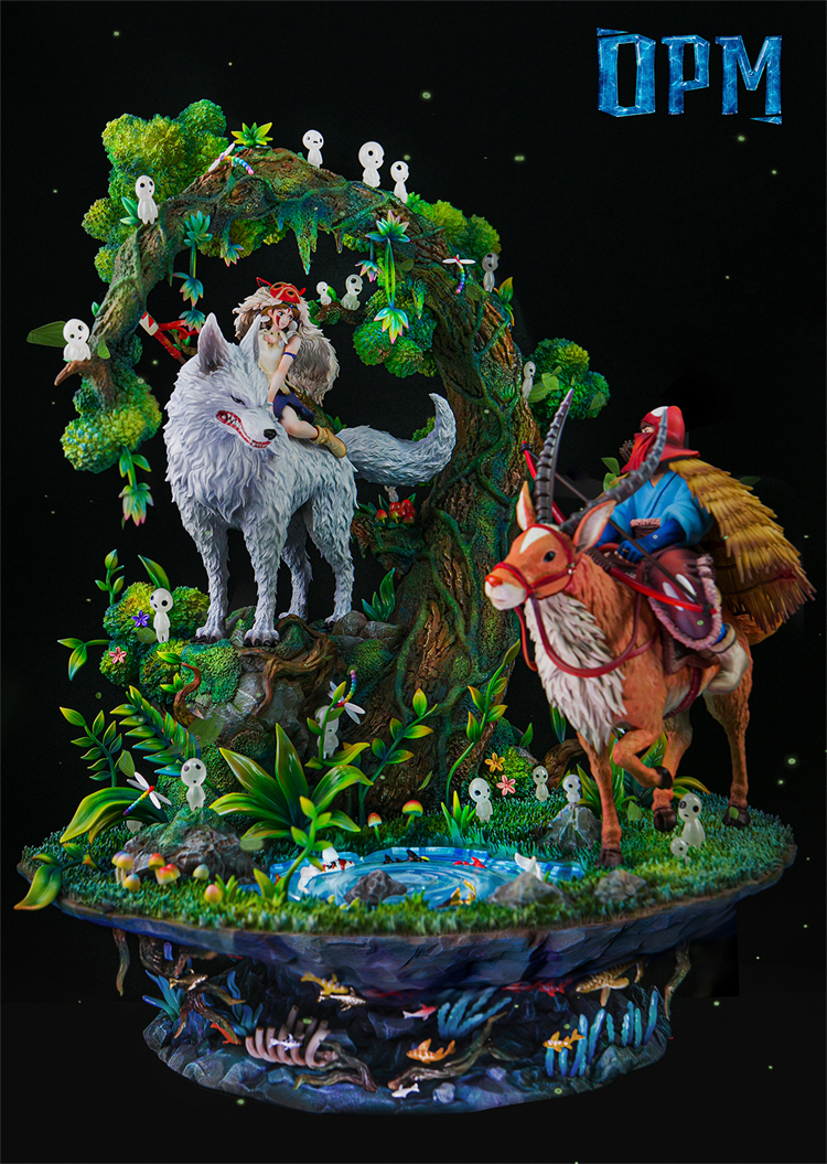 【Sold out】Series 004 Princess Mononoke with LED-Studio Ghibli-OPM Studio