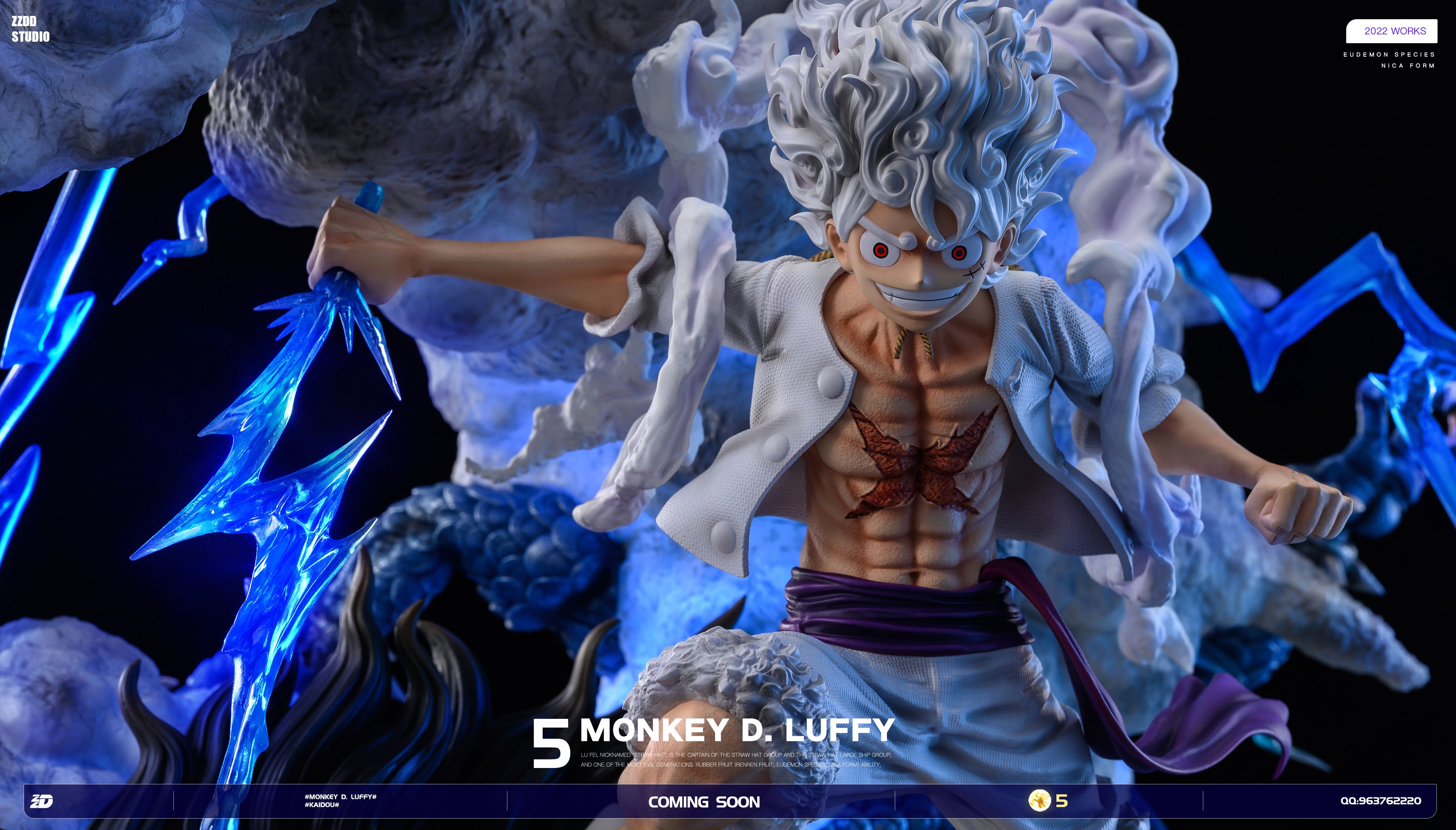 【In stock】1/6 Scale Nika Monkey D. Luffy vs Full Beast Form Kaidou with LED-One piece-ZZDD Studio