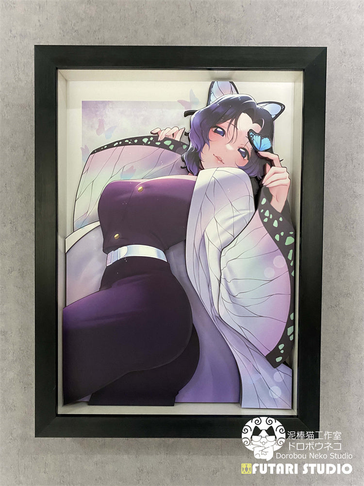 【Pre-sale】Small & Big Size Shinobu Kocho 3D Decoration Painting-Dorobou Neko Studio
