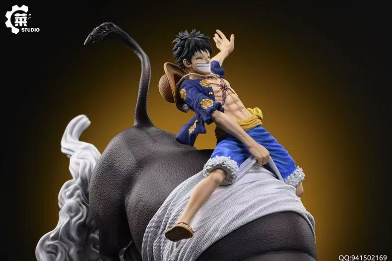 【Pre-sale】POP Scale Bull Riding Luffy-One Piece-Cai Studio
