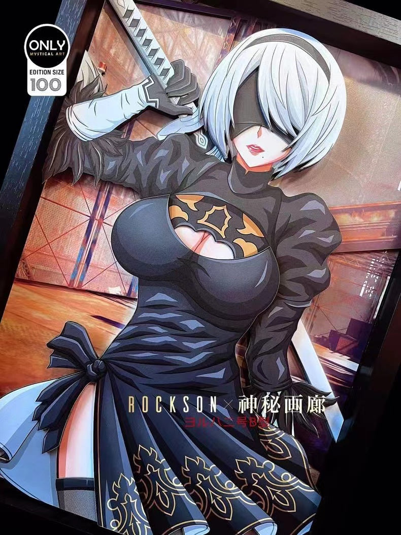 【In stock】Decorative Painting of 2B-NieR:Automata-Mystical Art Studio