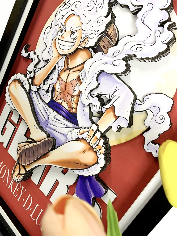 【In stock】Decorative Painting of Gear Fifth Nika Luffy-One piece-momo Studio
