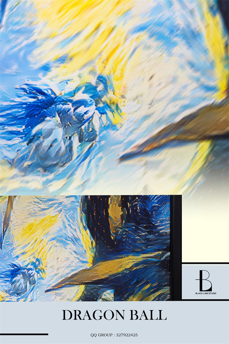 【Pre-sale】Artist Style Series 001 Starry Night Mashup Decorative Painting-Black-Line Studio