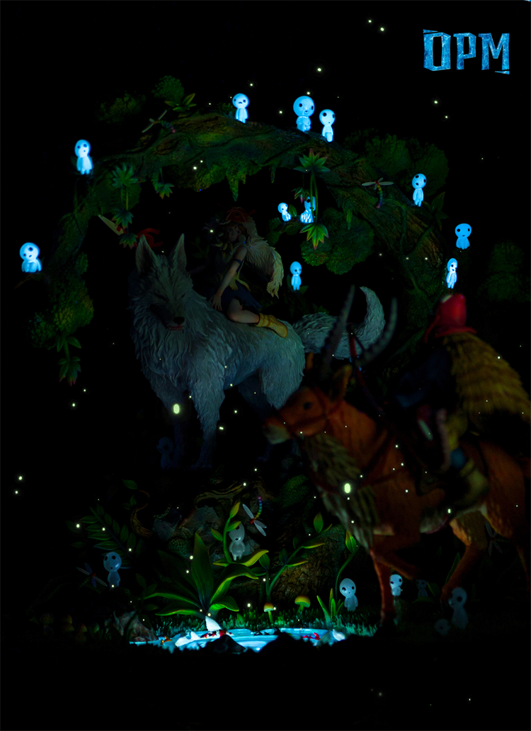 【Sold out】Series 004 Princess Mononoke with LED-Studio Ghibli-OPM Studio