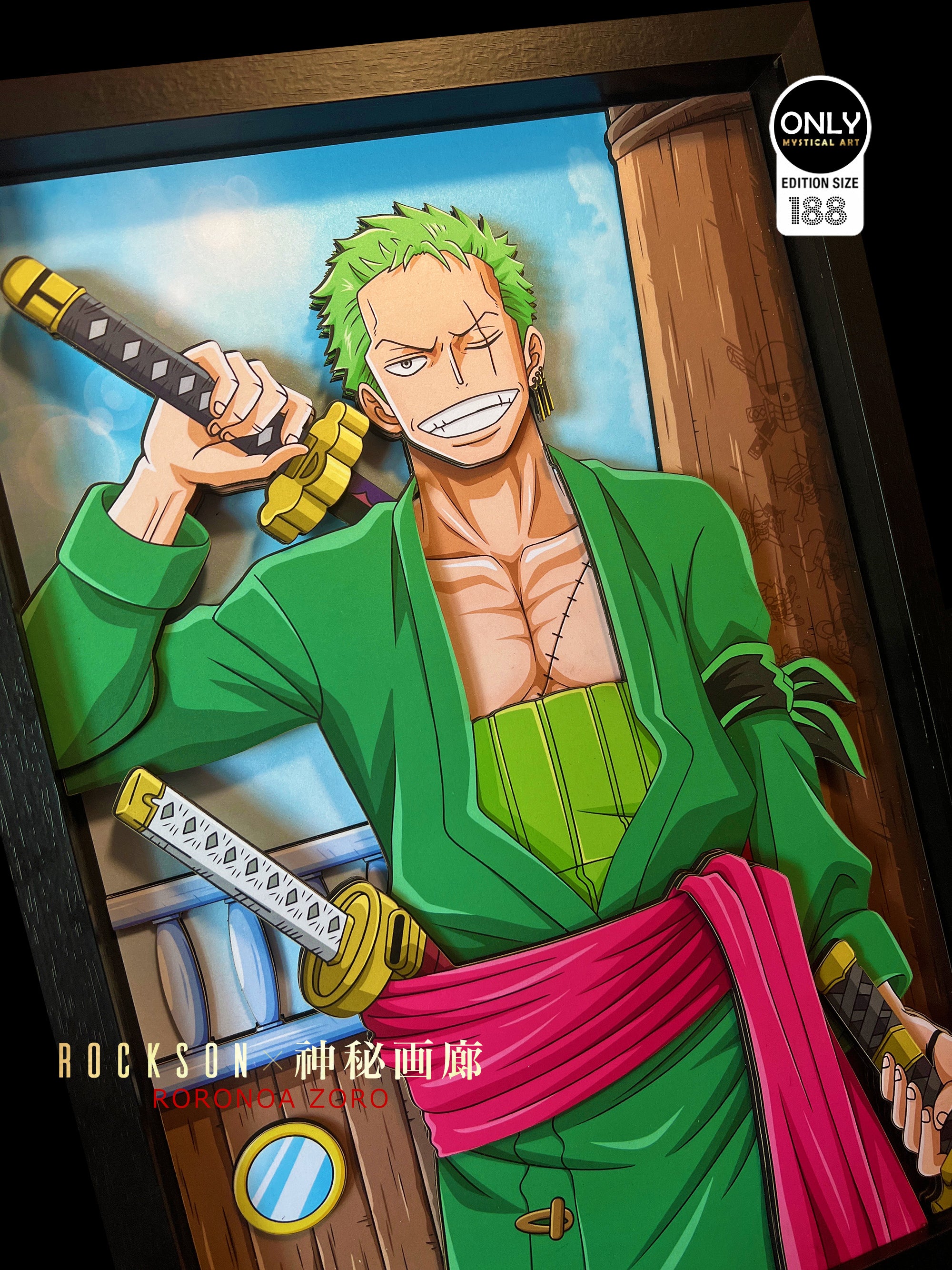 【Pre-sale】Gentleman Style 3D Decorative Paint of Roronoa Zoro-Mystical Art Studio