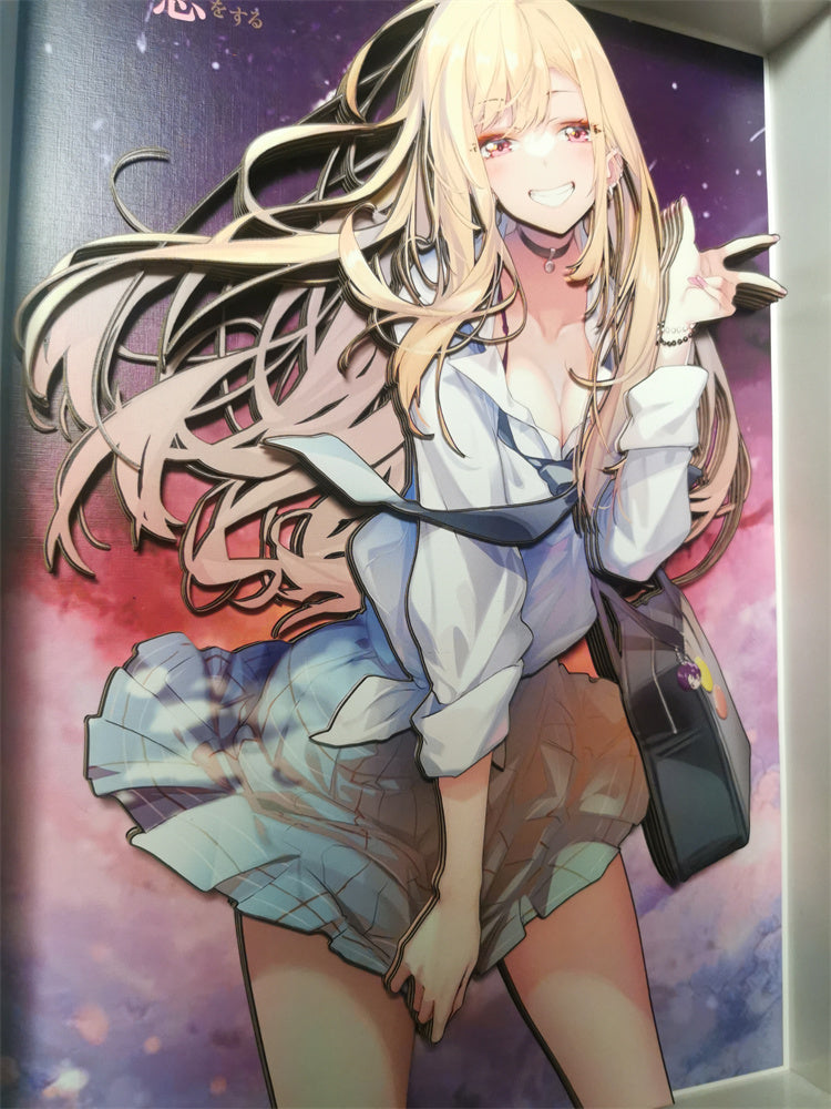 【In stock】A3 Size Marin Kitagawa 3D Decorative Painting-My Dress-Up Darling Statue-Raven Studio