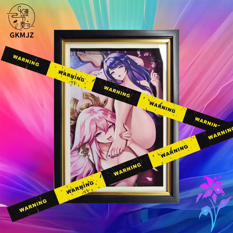 【In stock】Decorative Painting of Yae Miko & Raiden Shogun-Genshin Impact-GKMJZ Studio