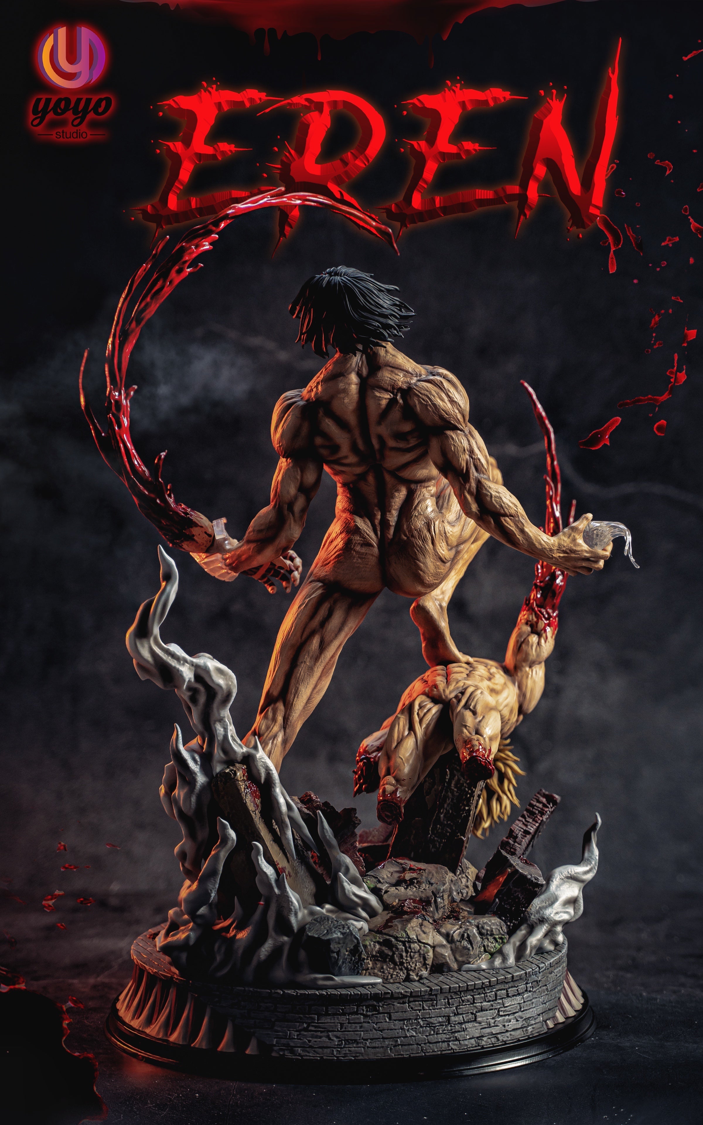 【Few left】Eren Jaeger-The Attack Titan statue-Attack on Titan-YOYO Studio