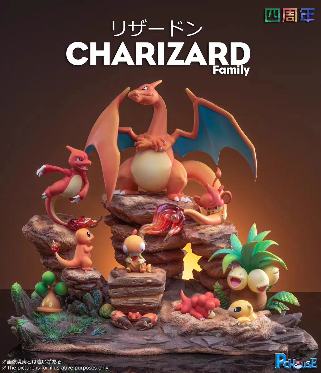 【Few left】Charizard Family-Pokemon-PC House Studio