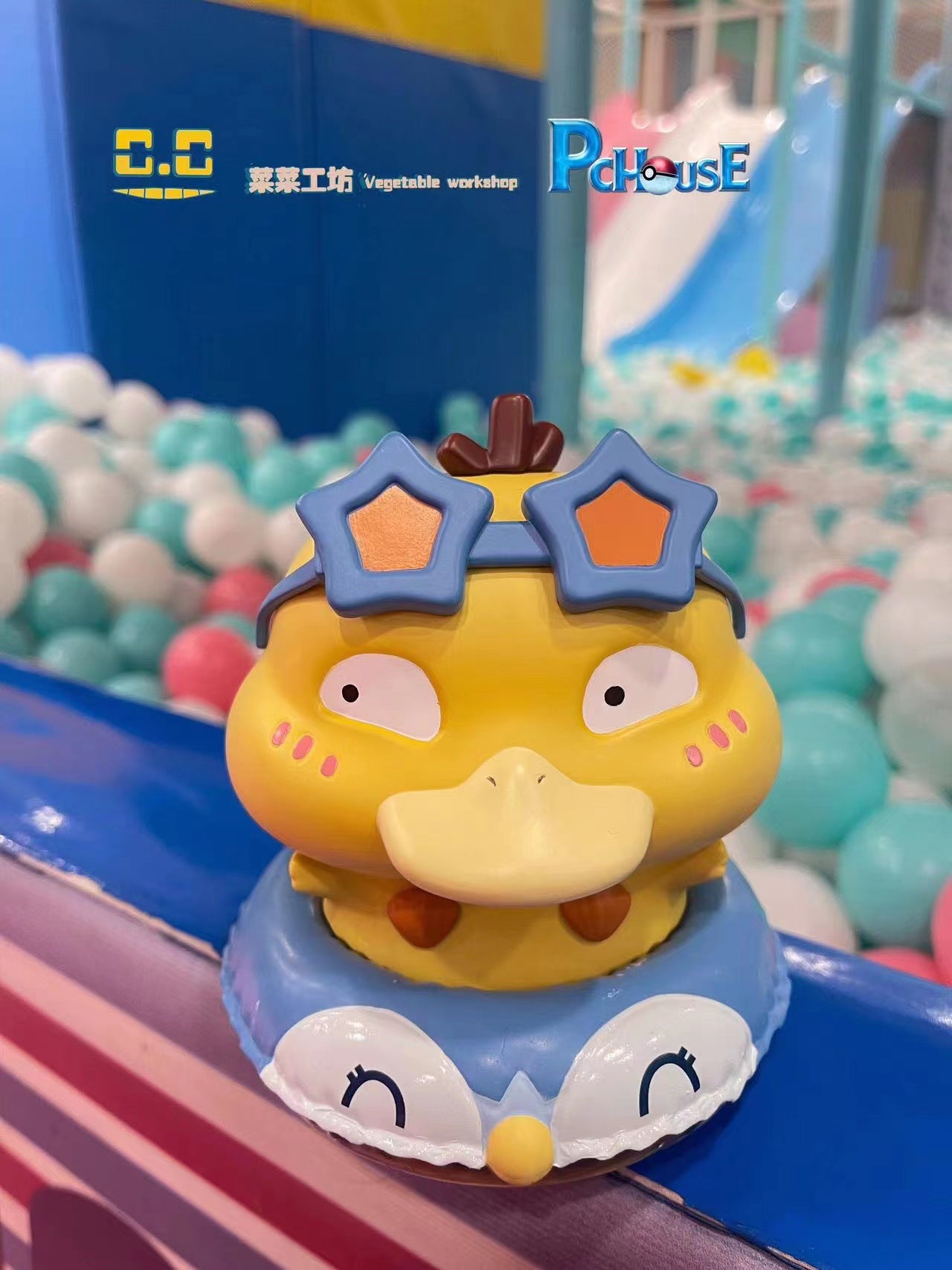 【Pre-sale】Swimming Ring Pokemon Series 001 Swimming Ring Psyduck-Pokemon-Vegetable workshop