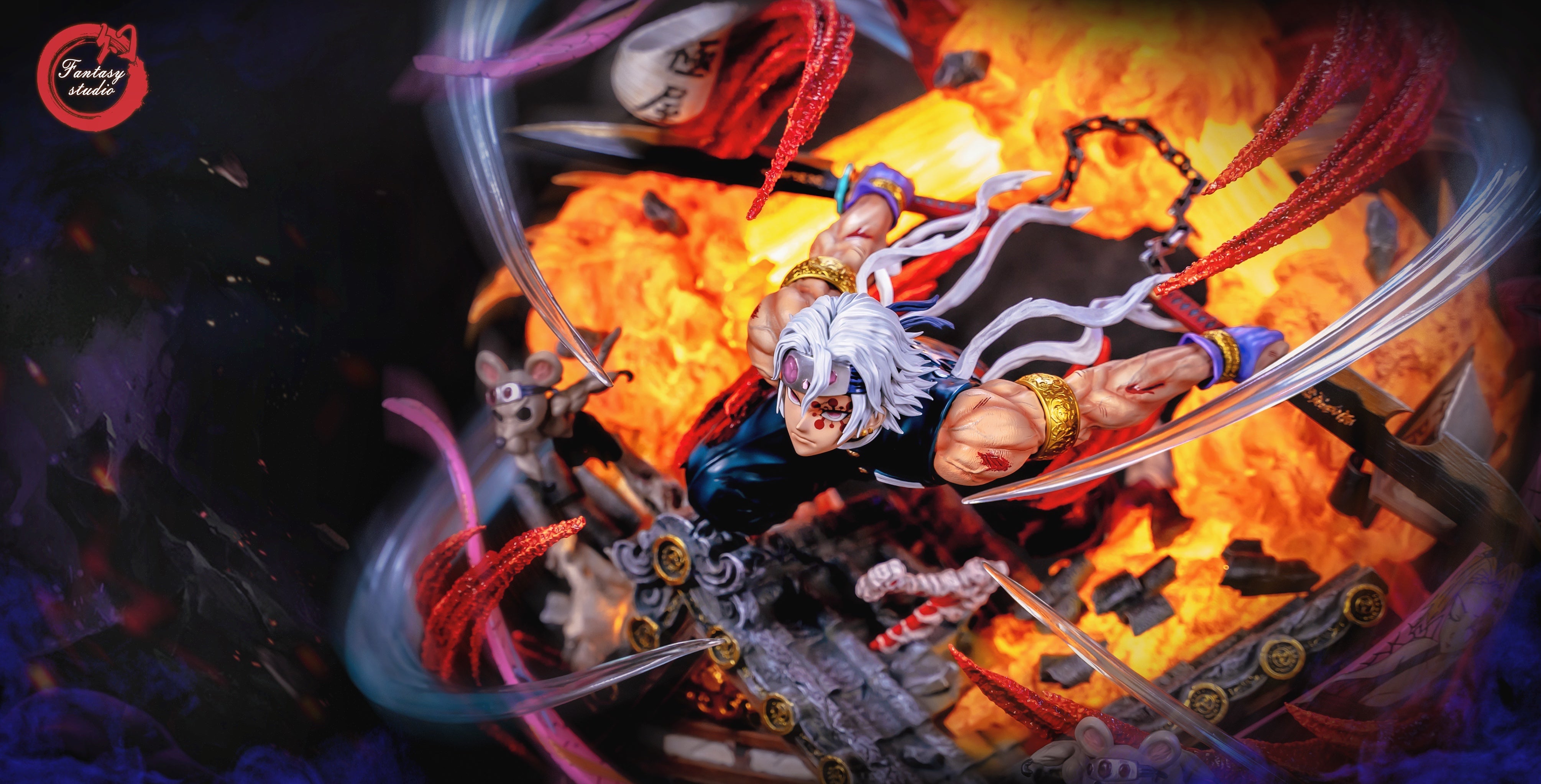 【In stock】1/6 Scale Sound Hashira Tengen Uzui with LED-Fantasy Studio