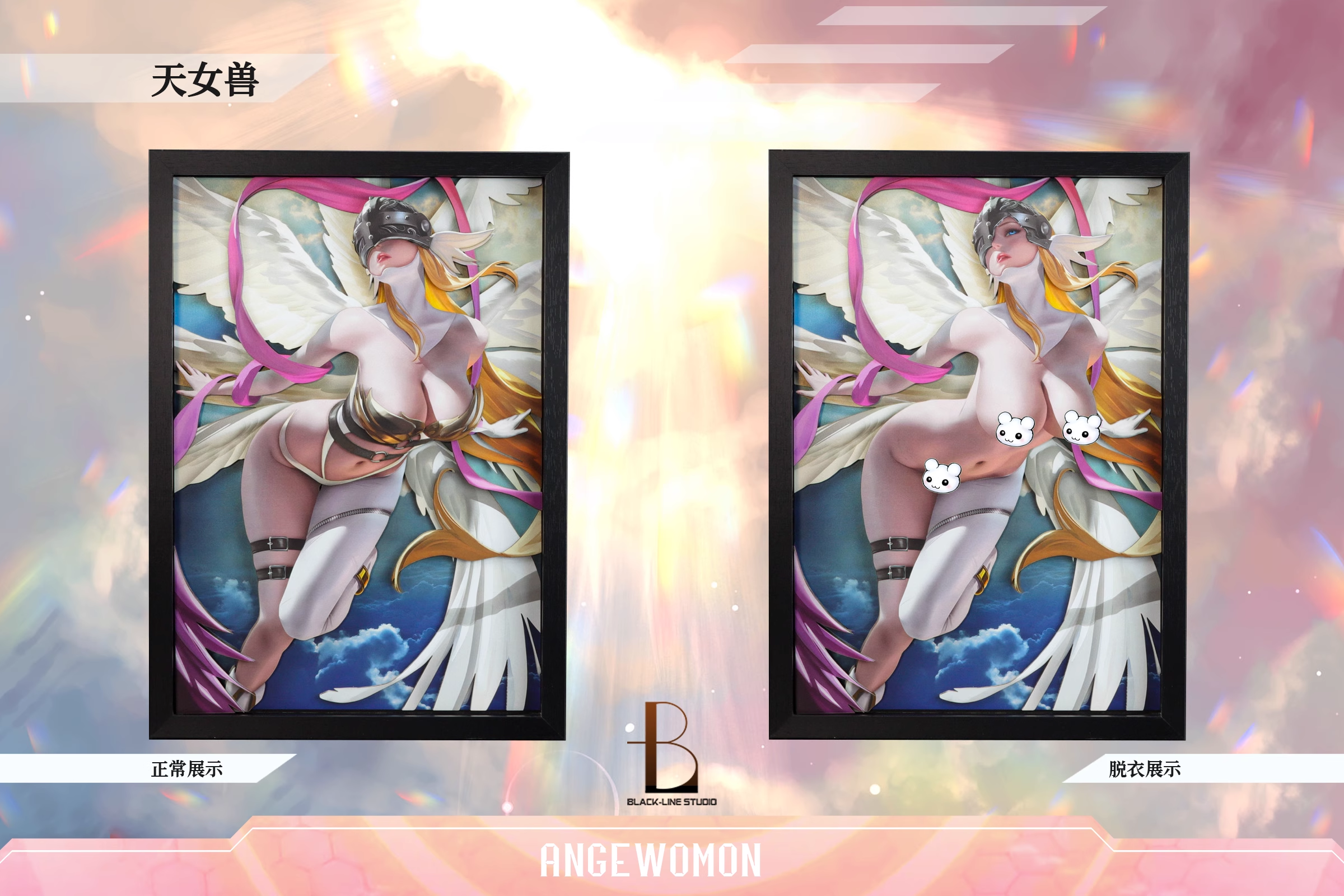 【Pre-sale】Decorative Painting of Angewomon-Digimon Adventure-Black Line Studio