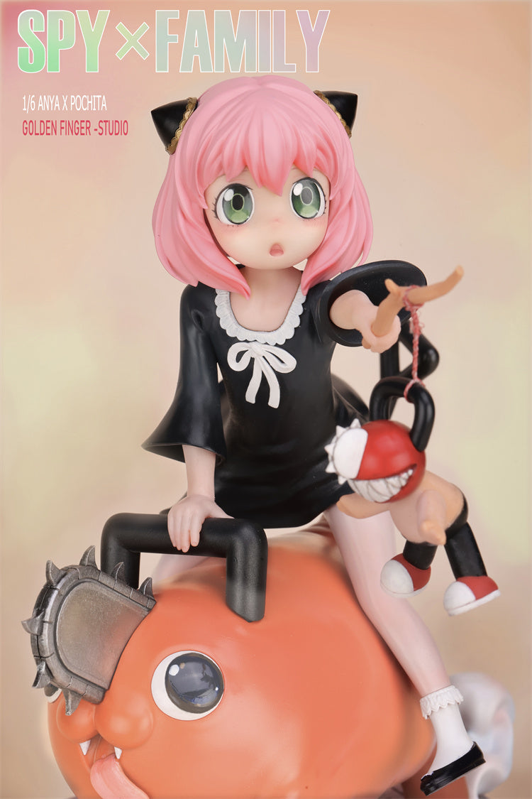 【Pre-sale】 1/6 Scale Anya Forger & Pochita-Golden Finger Studio