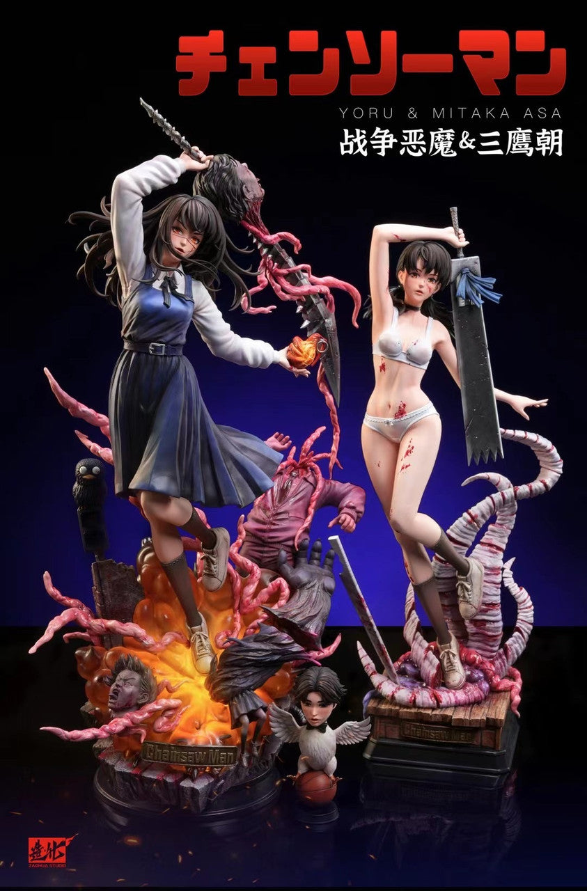 【Sold out】1/5 Scale Yoru, Mitaka Asa＆Chicken Devil-ZaoHua Studio