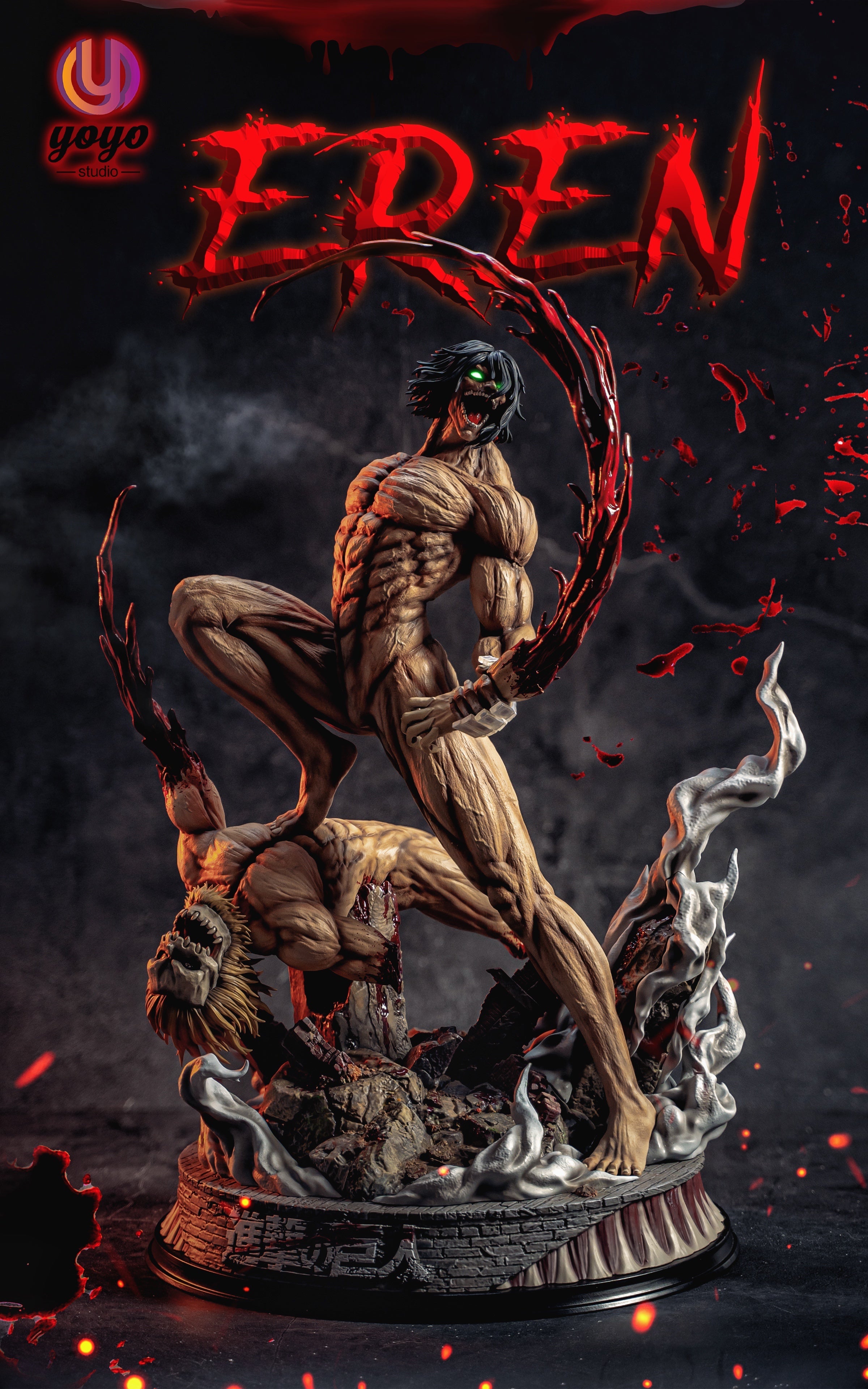 【Few left】Eren Jaeger-The Attack Titan statue-Attack on Titan-YOYO Studio