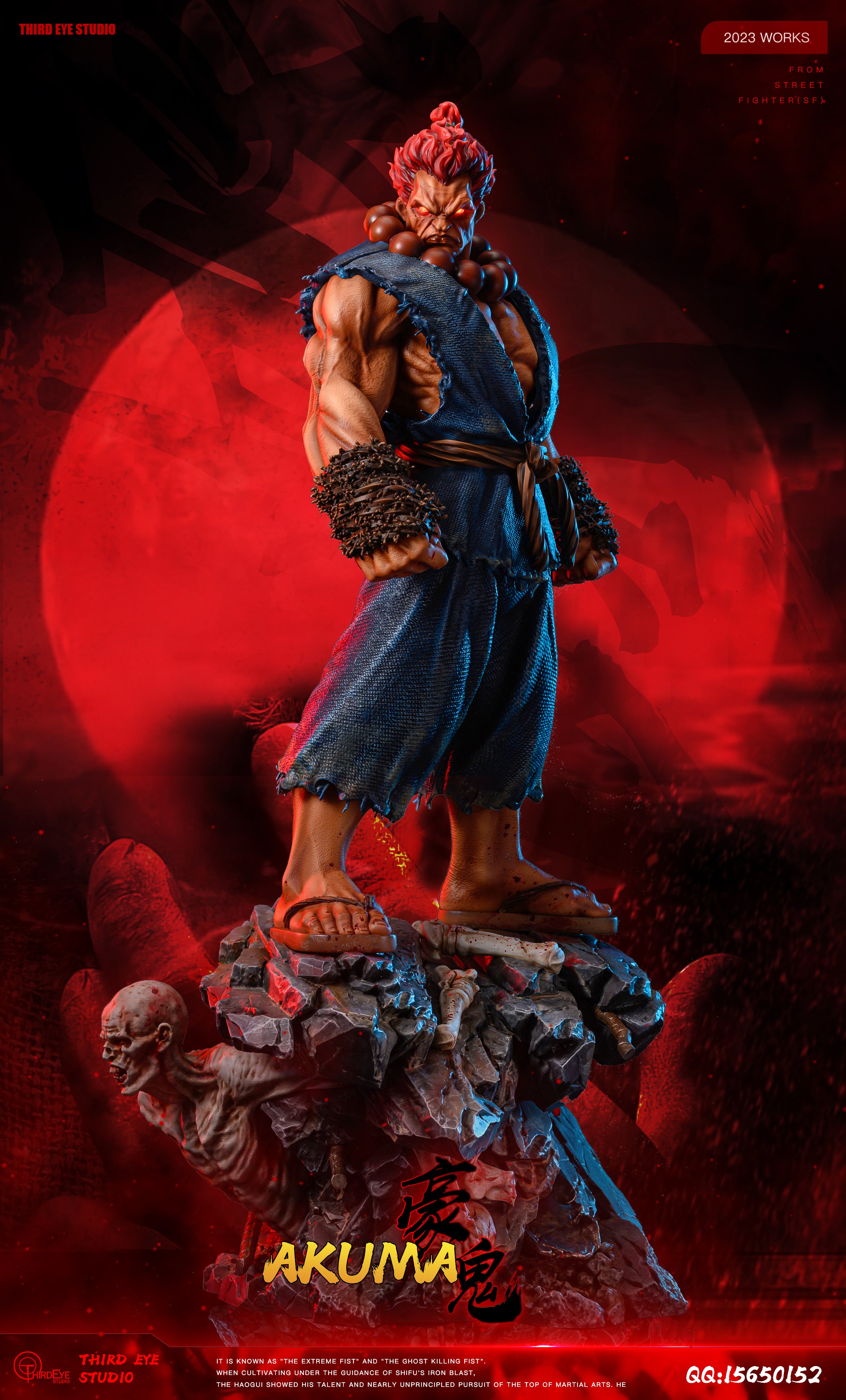 【Pre-sale】1/4 Scale Akuma-Street Fighter-Third Eye Studio