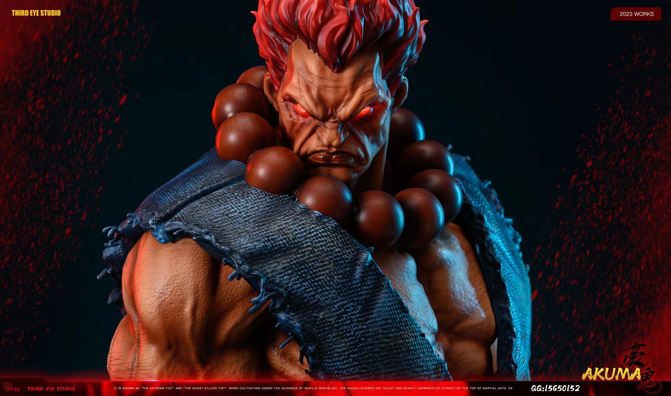 【Pre-sale】1/4 Scale Akuma-Street Fighter-Third Eye Studio