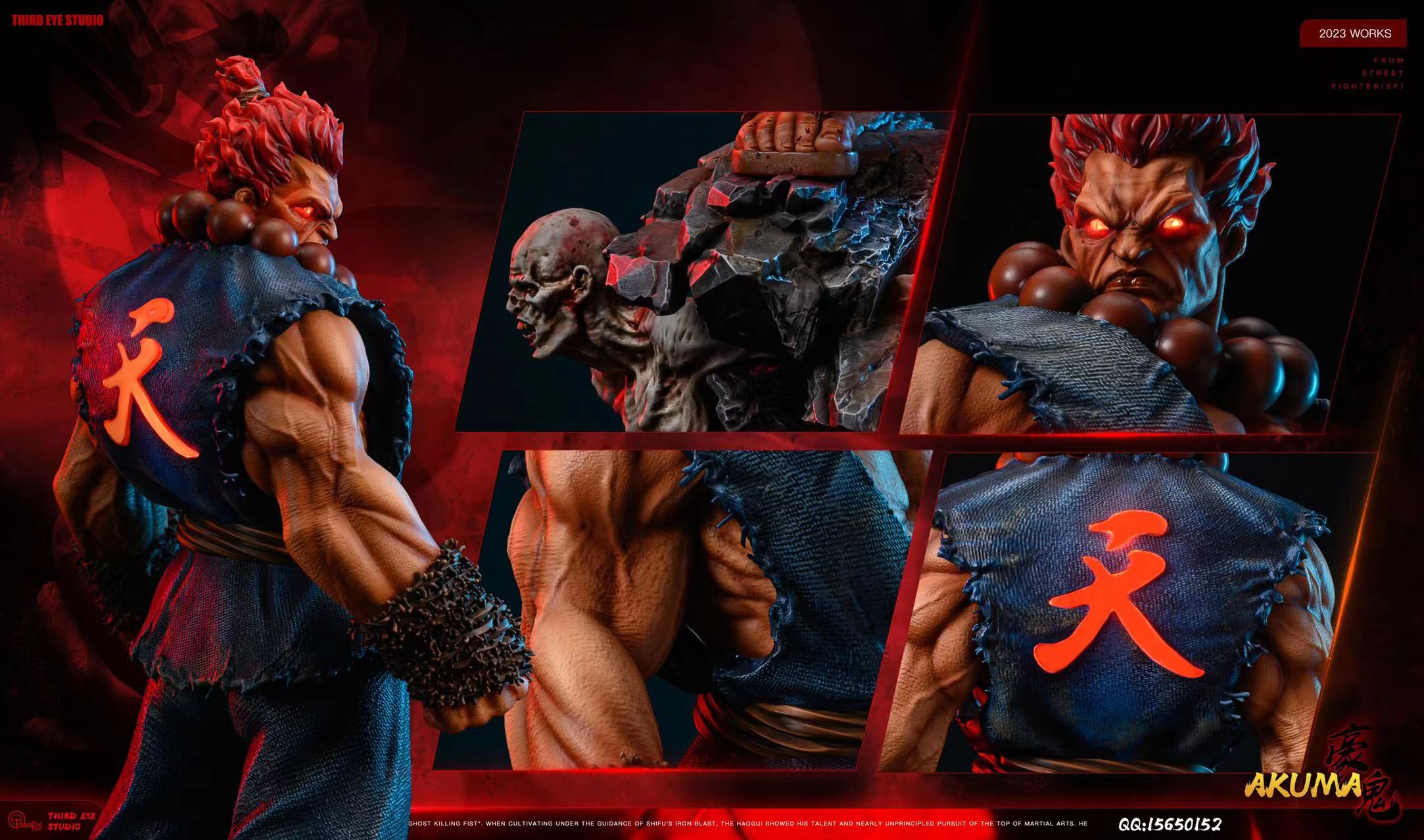 【Pre-sale】1/4 Scale Akuma-Street Fighter-Third Eye Studio