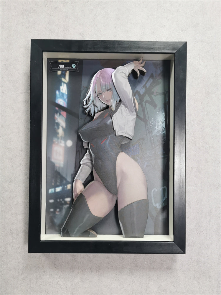 【Pre-sale】Lucyna Kushinada 3D Decoration Painting-Cyberpunk: Edgerunners-Dorobou Neko Studio