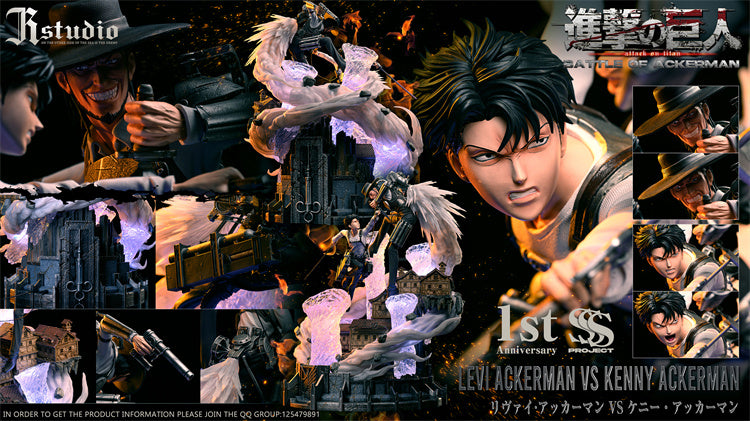 【Sold out】Version A Levi VS Kenny-Attack on Titan-JR Studio