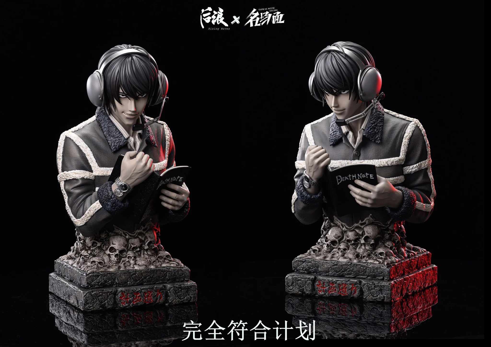 【Sold out no more】1/3 Scale Light Yagami Bust Statue - Death Note  - Rising Waves Studio