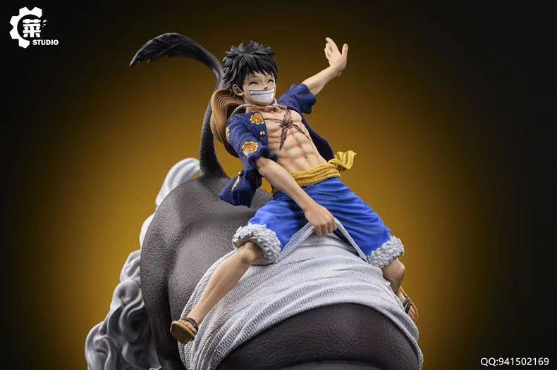 【Pre-sale】POP Scale Bull Riding Luffy-One Piece-Cai Studio