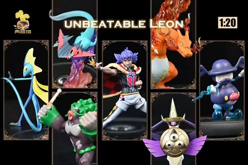 【Pre-sale】1/20 Scale World Zukan Leon & Pokemons Set-Pokemon-DianCangGuan Studio