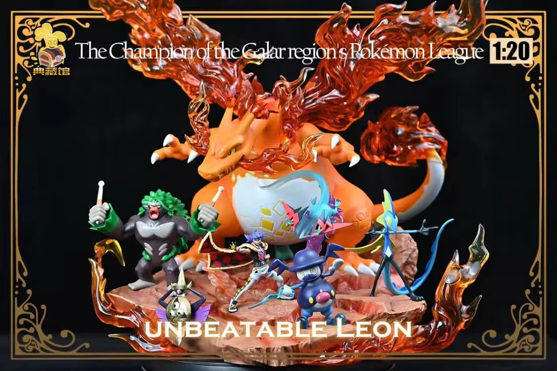 【Pre-sale】1/20 Scale World Zukan Leon & Pokemons Set-Pokemon-DianCangGuan Studio