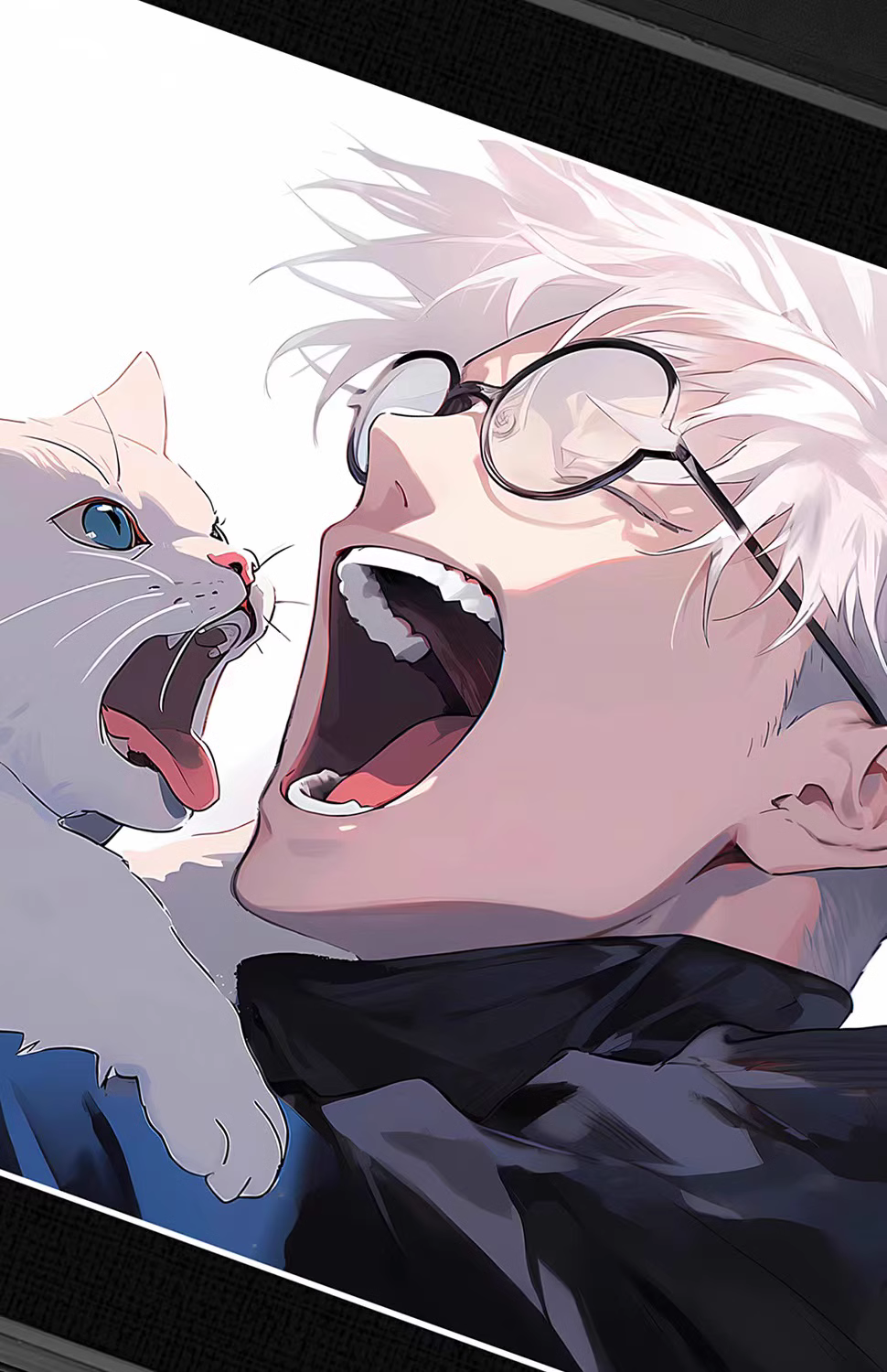 【In stock】Decorative Painting of Gojo & Cat-Billion Birds Studio