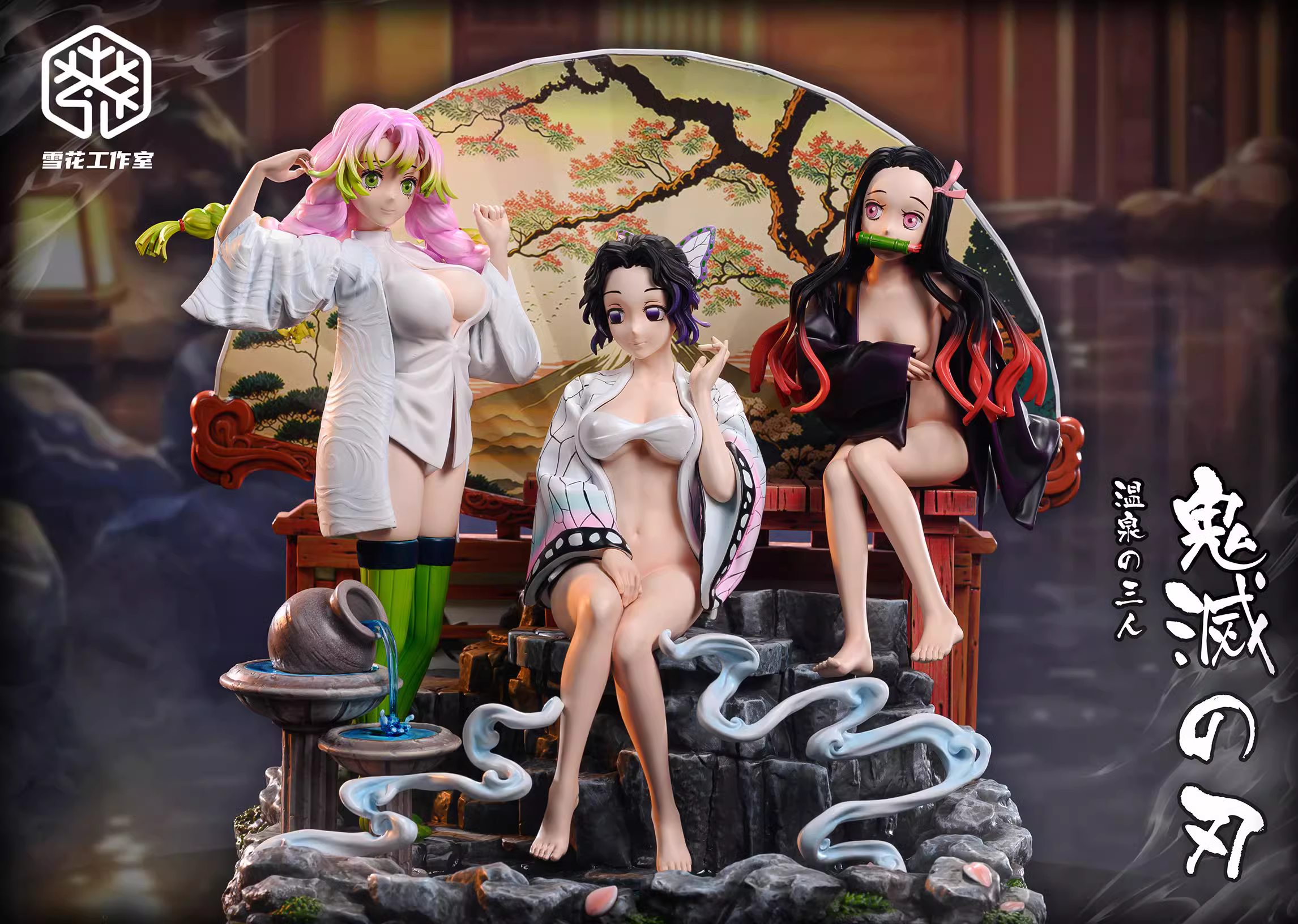 【In stock】1/6 Scale Kamado Nezuko, Kochou Shinobu & Kanroji Mitsuri-Snow Studio