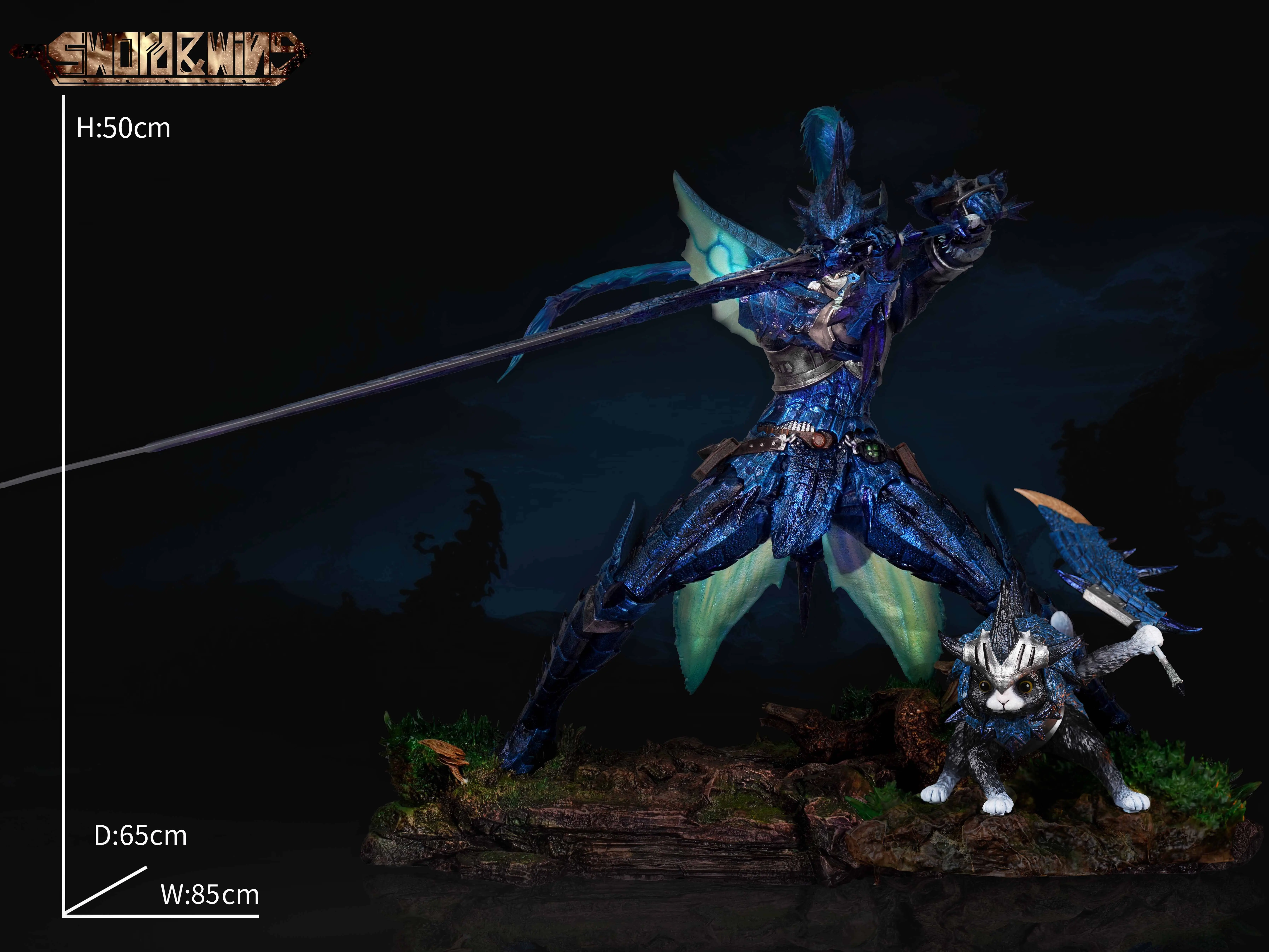 【Pre-sale】Male Fire Dragon & Azure Rathalos-Monster Hunter-Sword & Wing Studios