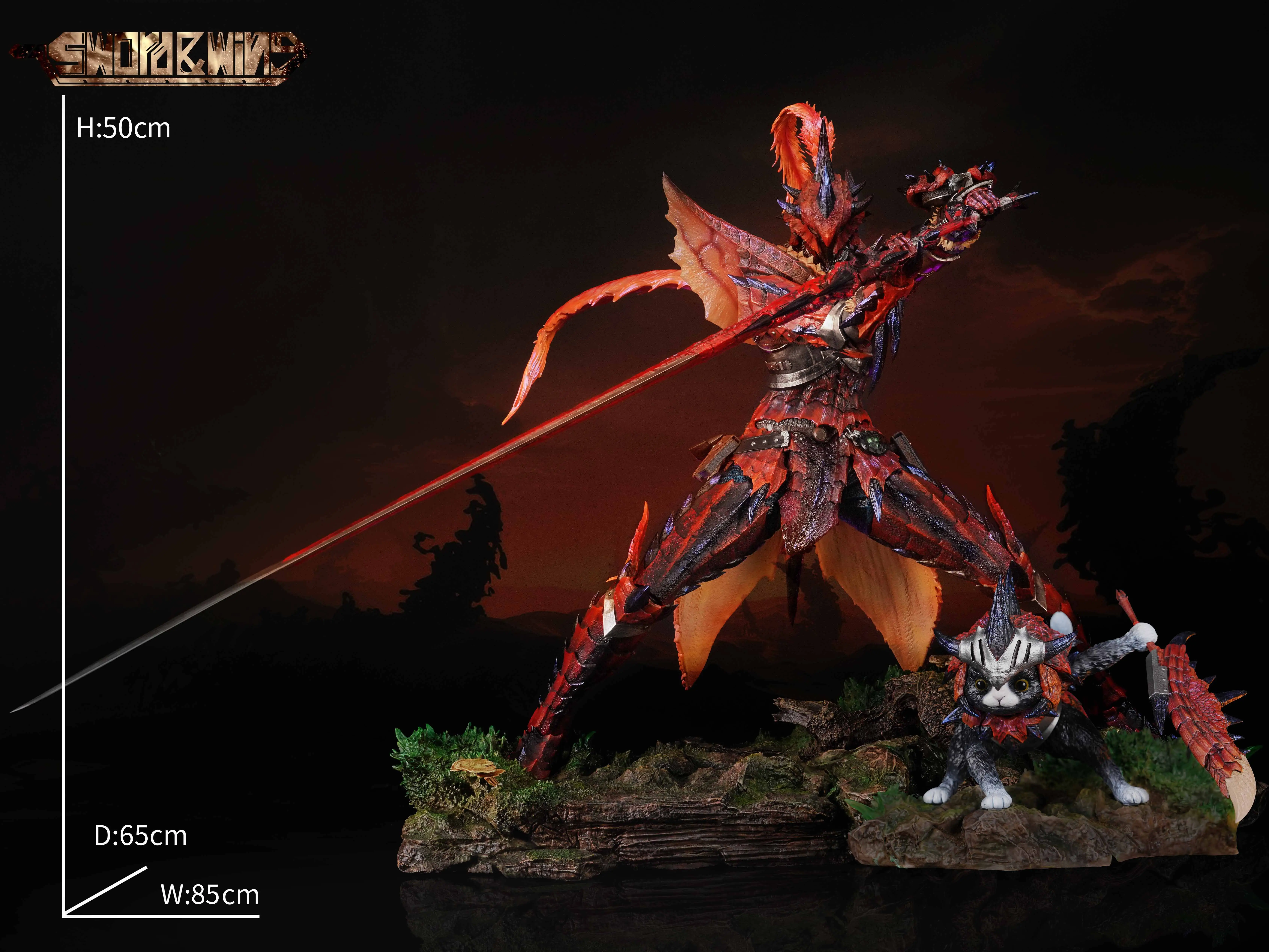 【Pre-sale】Male Fire Dragon & Azure Rathalos-Monster Hunter-Sword & Wing Studios