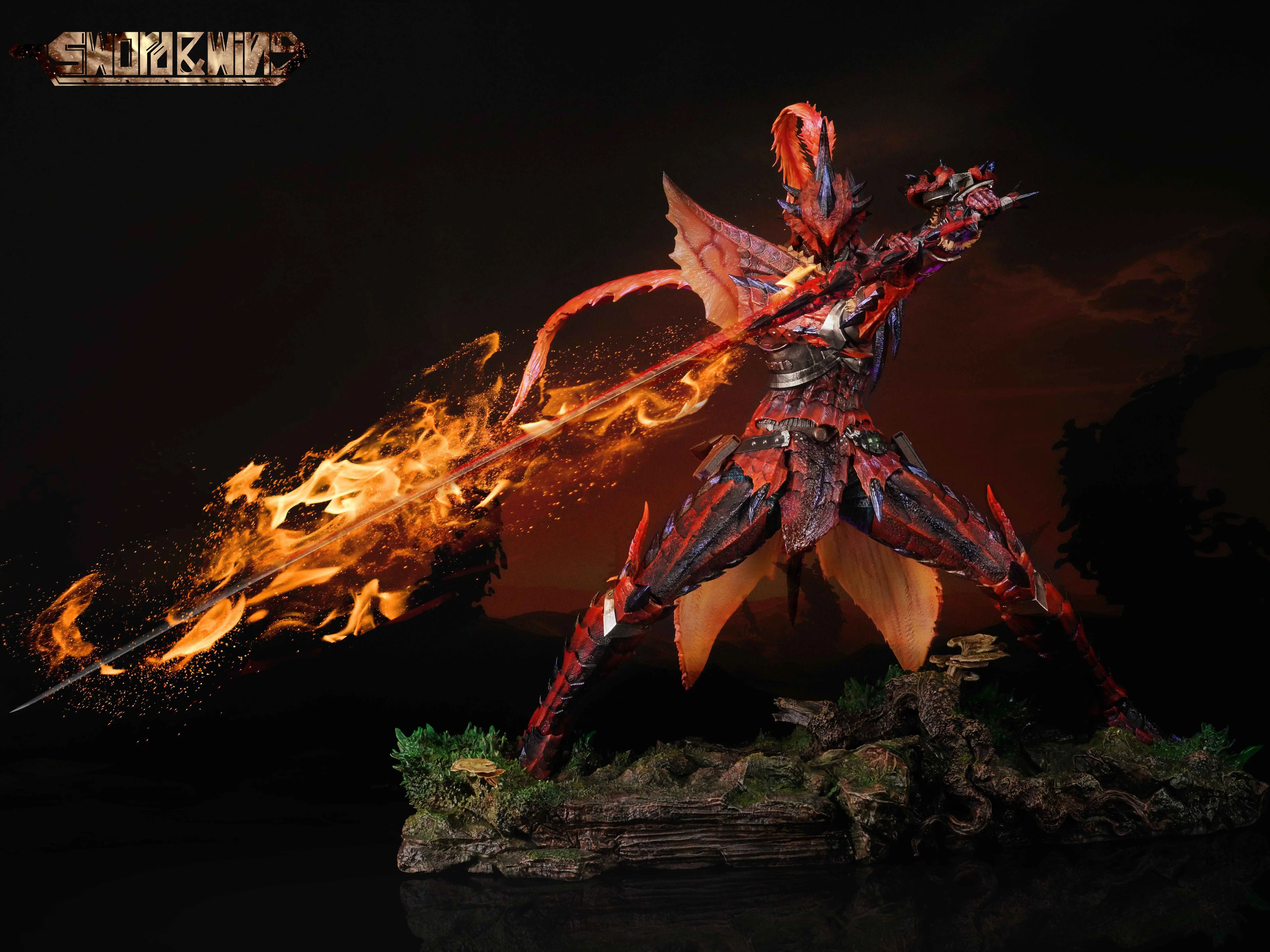 【Pre-sale】Male Fire Dragon & Azure Rathalos-Monster Hunter-Sword & Wing Studios