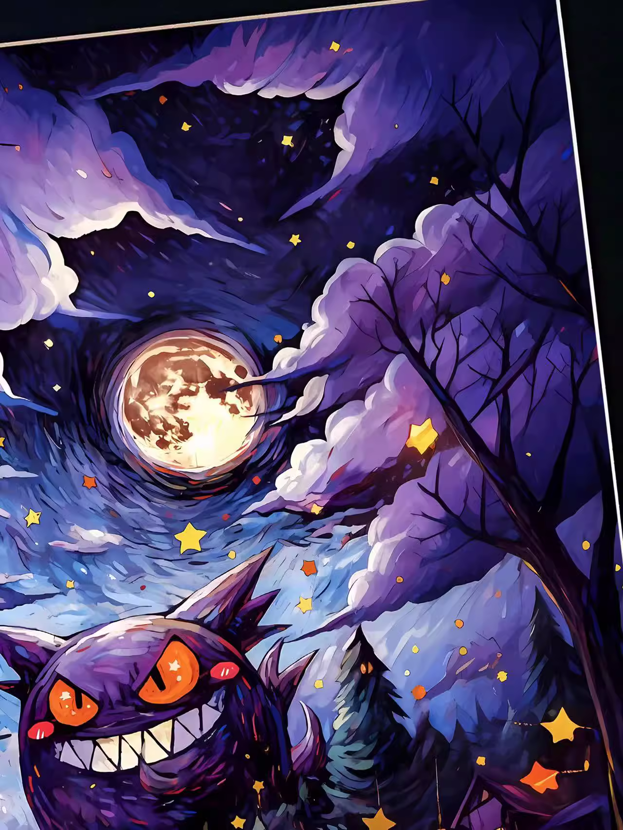 【Pre-sale】Decorative Painting of Halloween Gengar-Pokemon-XingKong Studio