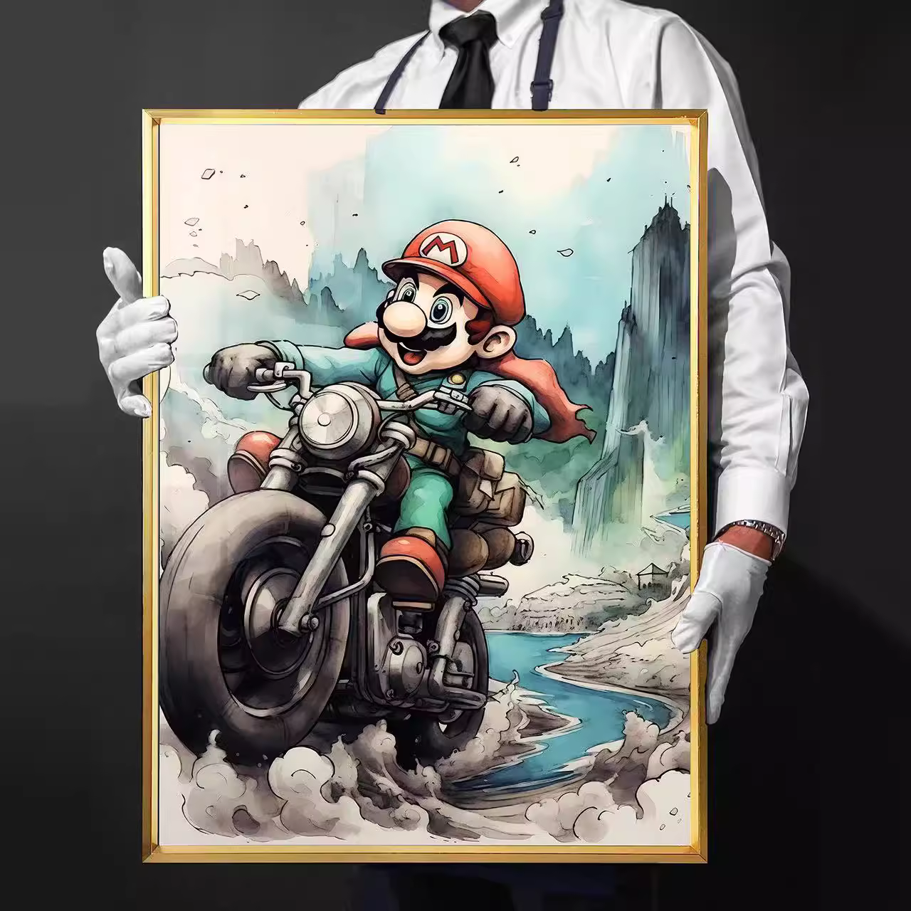 【In stock】Decorative Painting of Mario-Super Mario Bros.-Billion Birds Studio