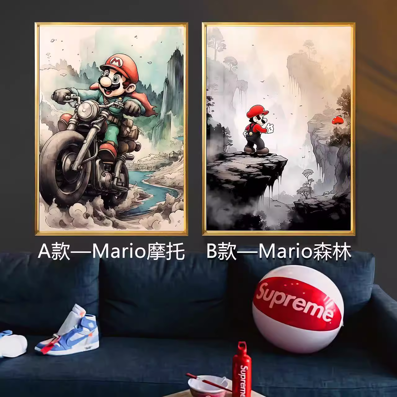 【In stock】Decorative Painting of Mario-Super Mario Bros.-Billion Birds Studio