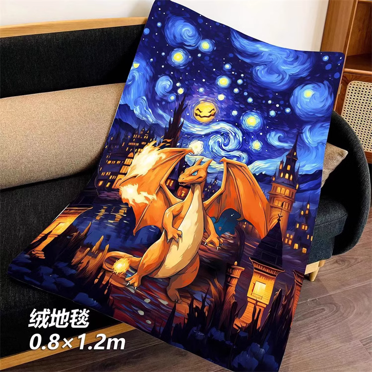 【In stock】Decorative Painting of Starry Sky Charizard-Pokemon-Billion Birds Studio