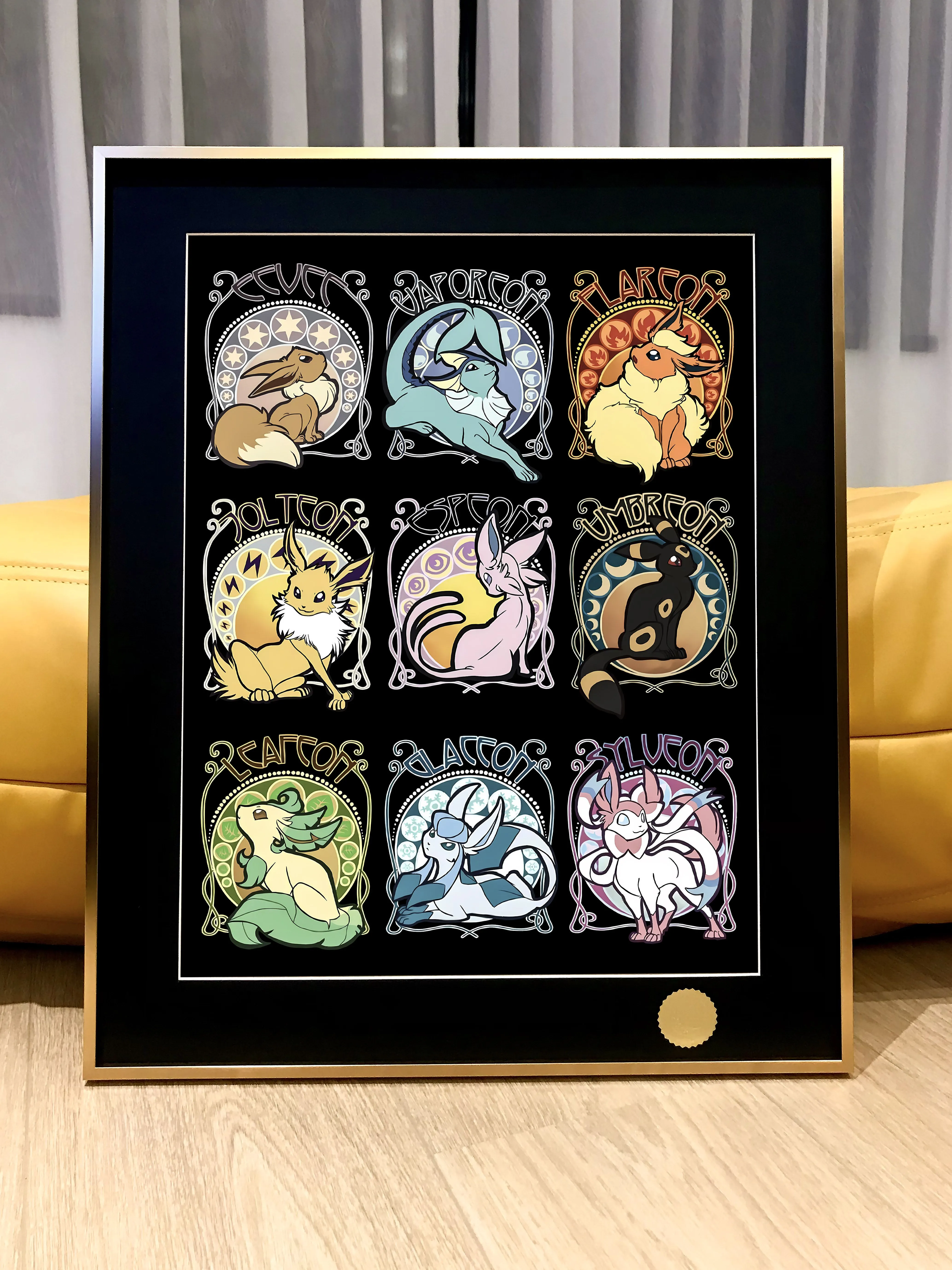 【Pre-sale】Decorative Painting of Eevee Family-Pokemon-XingKong Studio