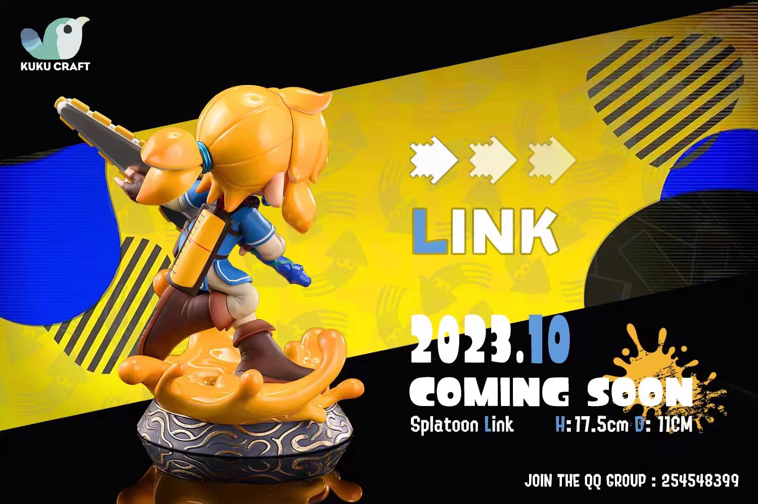 【Pre-sale】SPLATOON Cuttlefish Link-The Legend of Zelda-KukuCraft Studio