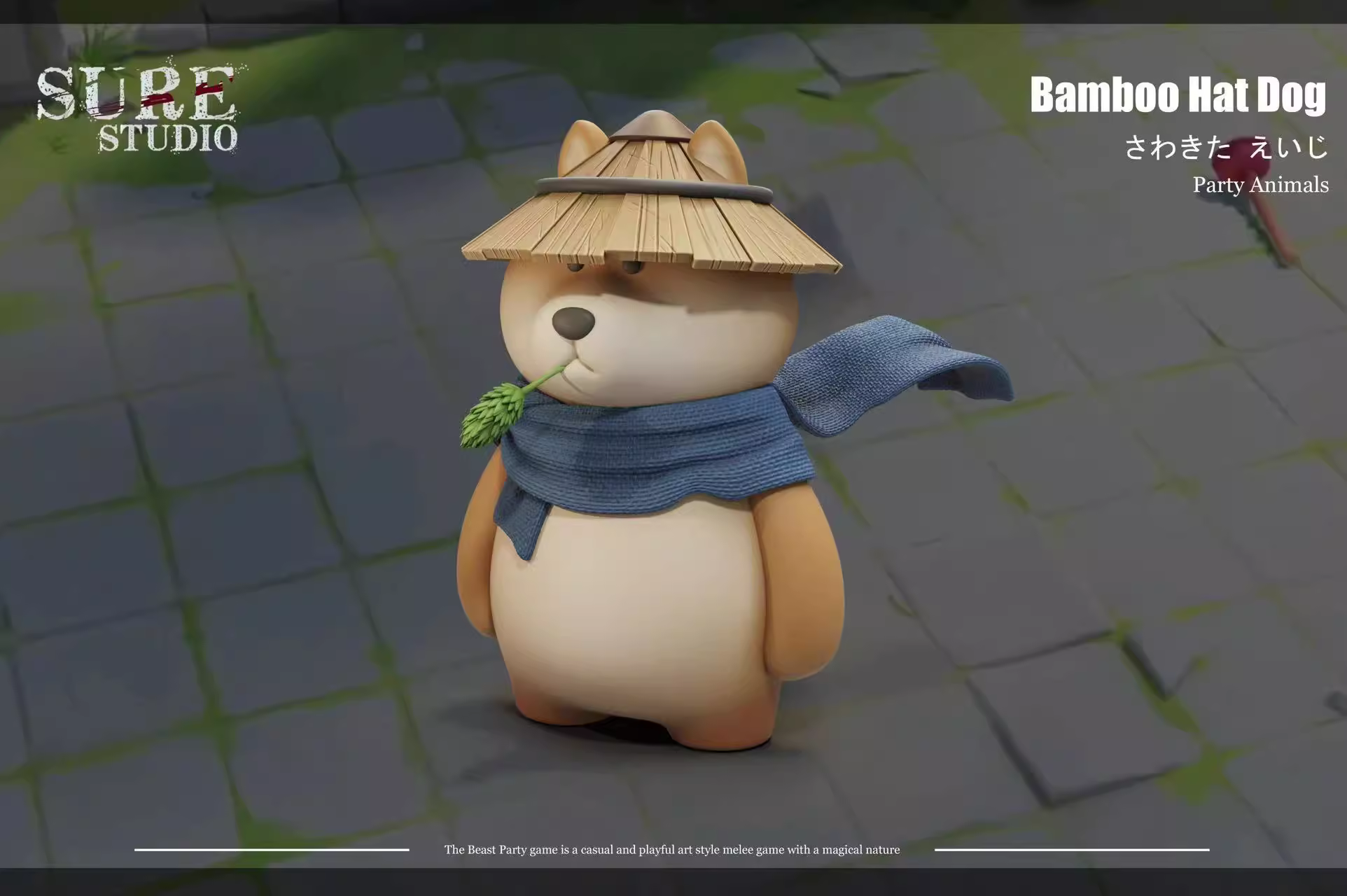 【Pre-sale】Bamboo Hat Dog-Party Animals-Sure Studio